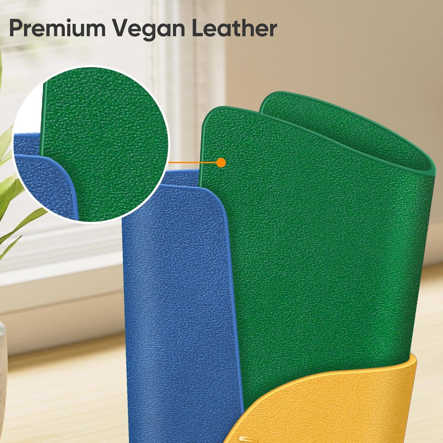 Soporte para Gafas Fintie - Estuche de Cuero Vegano Amarillo