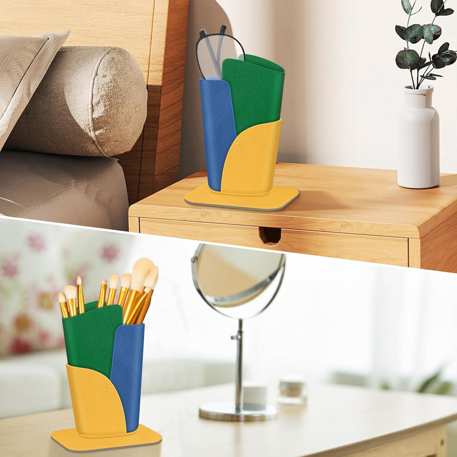 Soporte para Gafas Fintie - Estuche de Cuero Vegano Amarillo