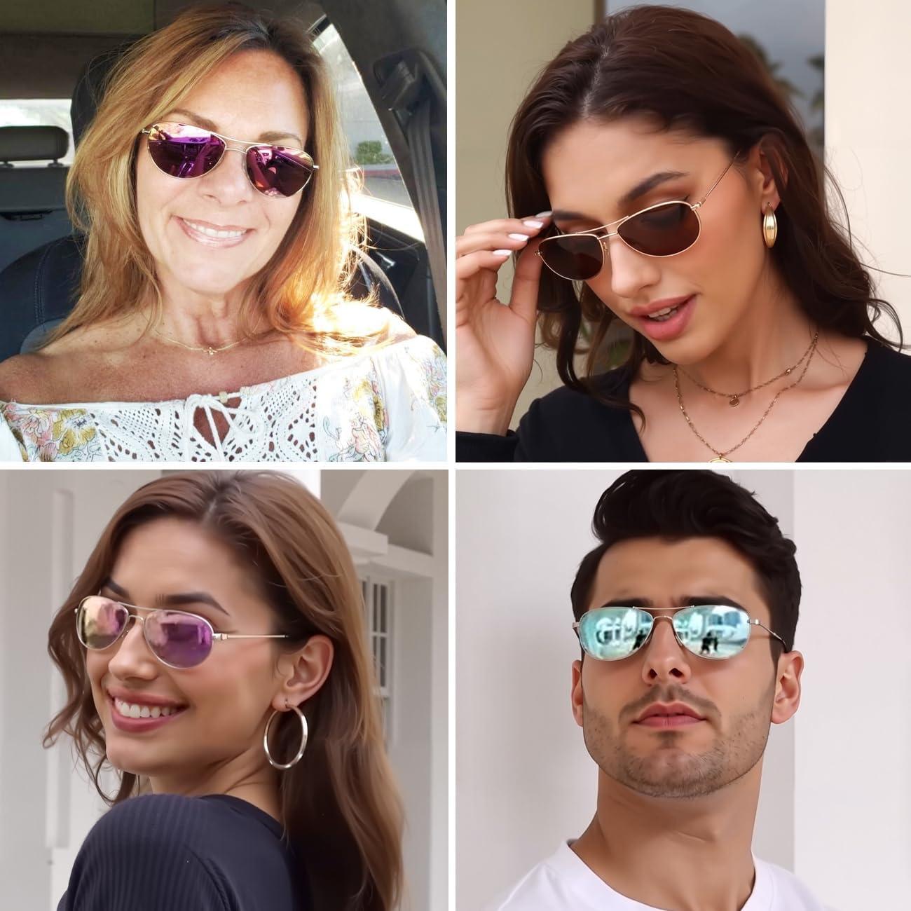 Gafas de Sol Polarizadas MAXJULI Unisex para Cara Pequeña