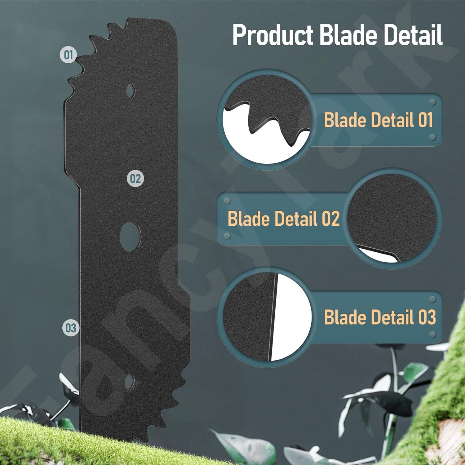 Juego de 2 cuchillas EB-007 Black+Decker 19,05 cm alta resistencia