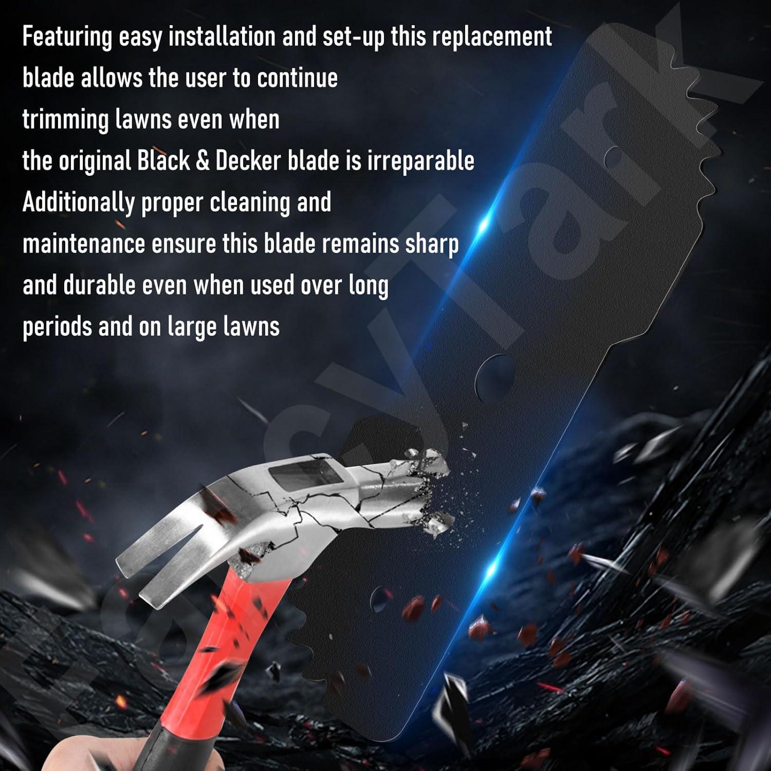 Juego de 2 cuchillas EB-007 Black+Decker 19,05 cm alta resistencia