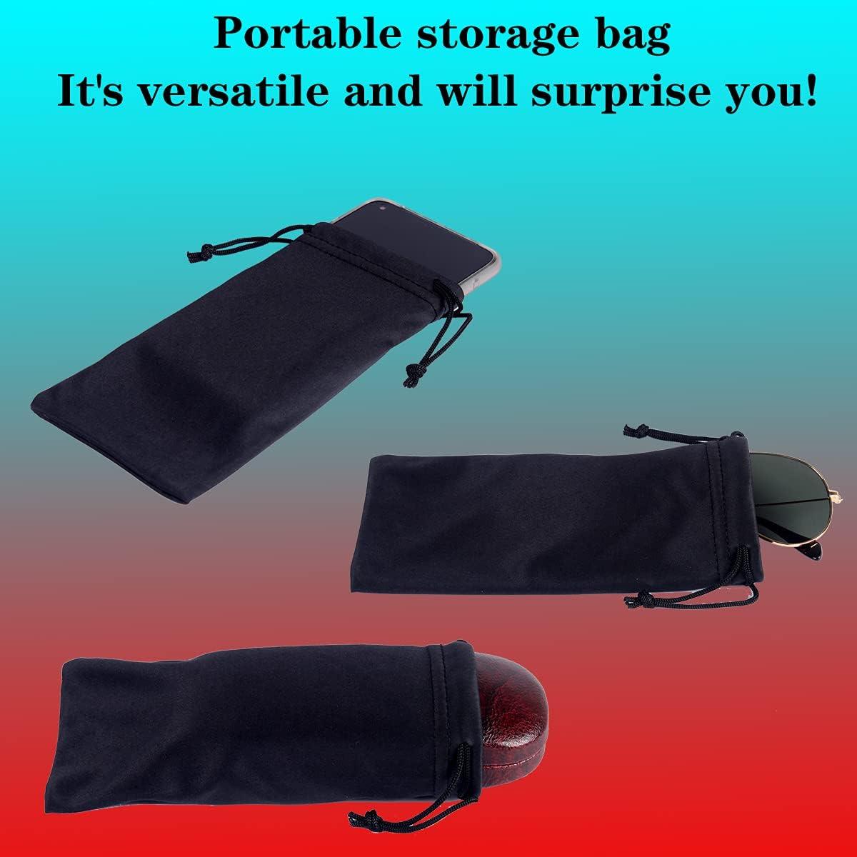 Estuches de Gafas Dura ADBGV 3 Piezas Unisex con Paño