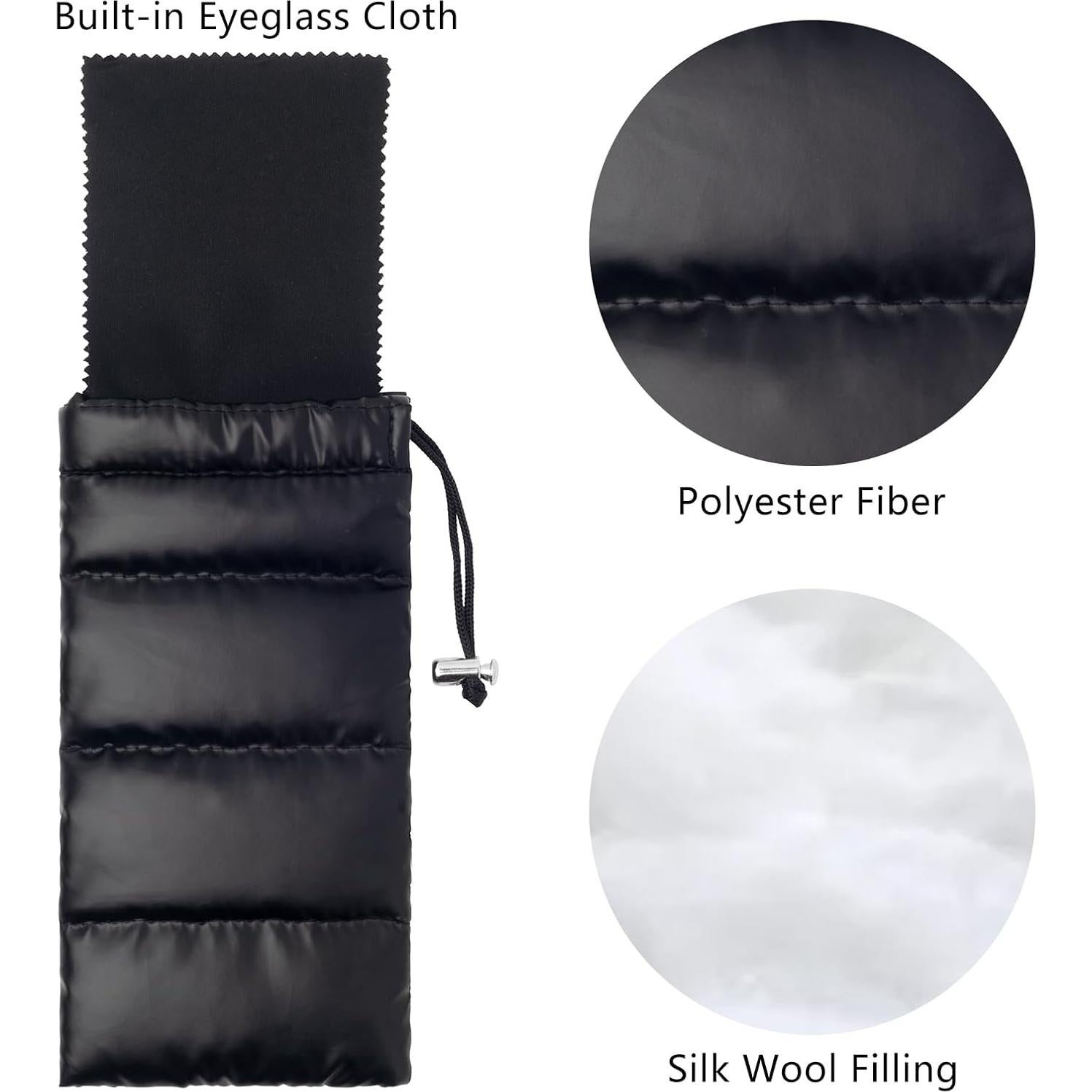 Funda de Gafas Face Shadow Suave con Paño de Limpieza