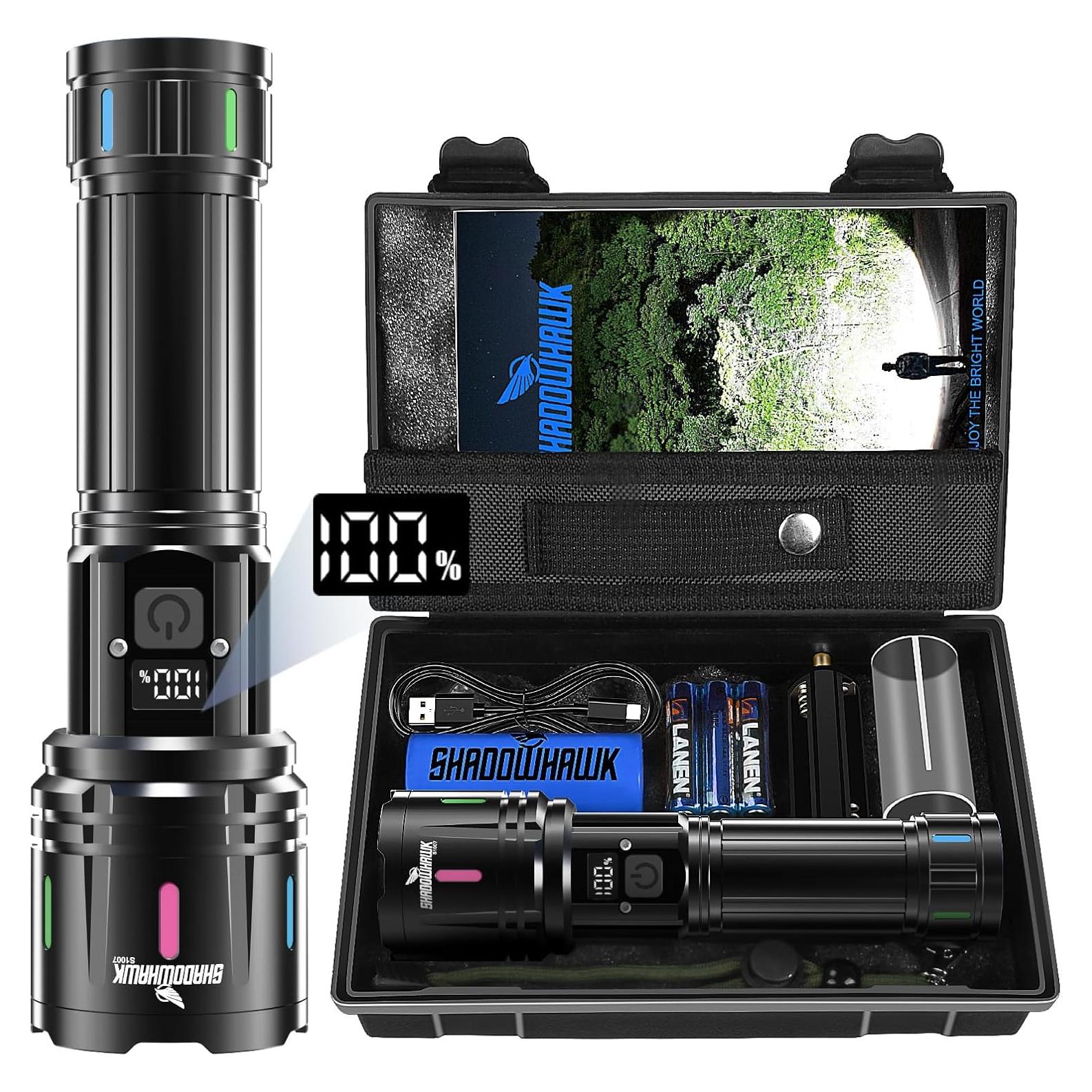 Linterna Shadowhawk S1007 1000000 Lúmenes Recargable IP67