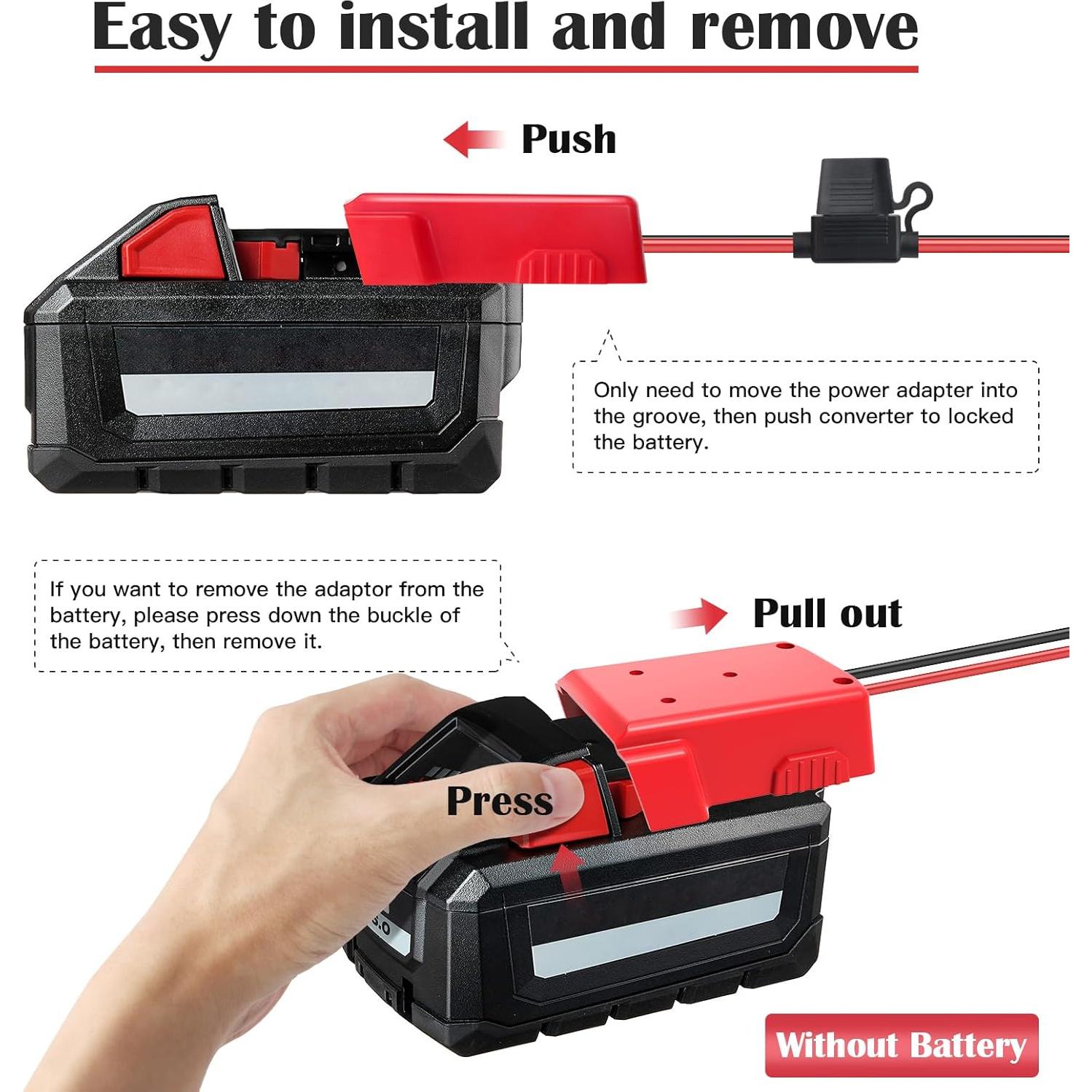 Adaptador de Rueda de Poder CHoiKWong 2 Paquetes 18V