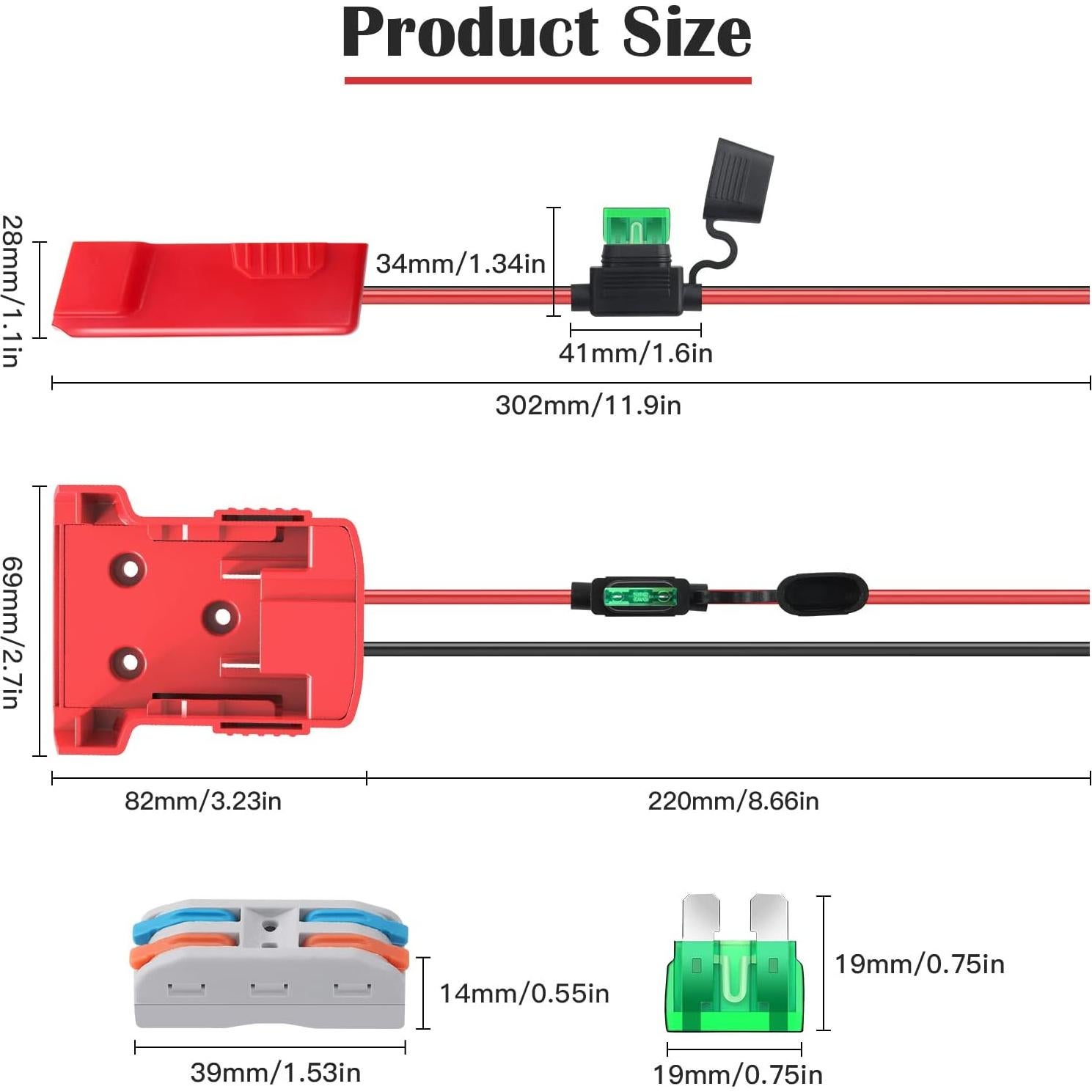 Adaptador de Rueda de Poder CHoiKWong 2 Paquetes 18V