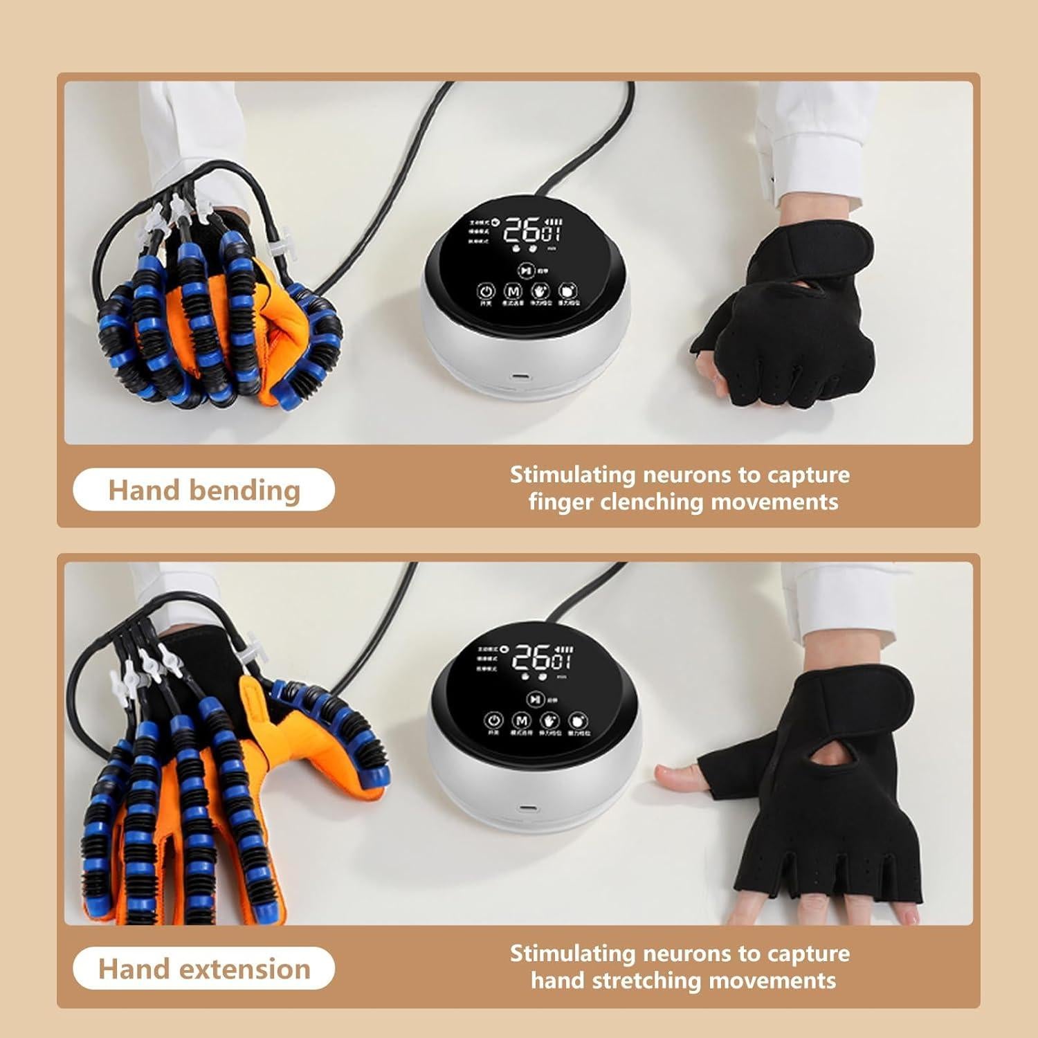 Guantes Robóticos Sayorg YY-98 Rehabilitación Amarillo