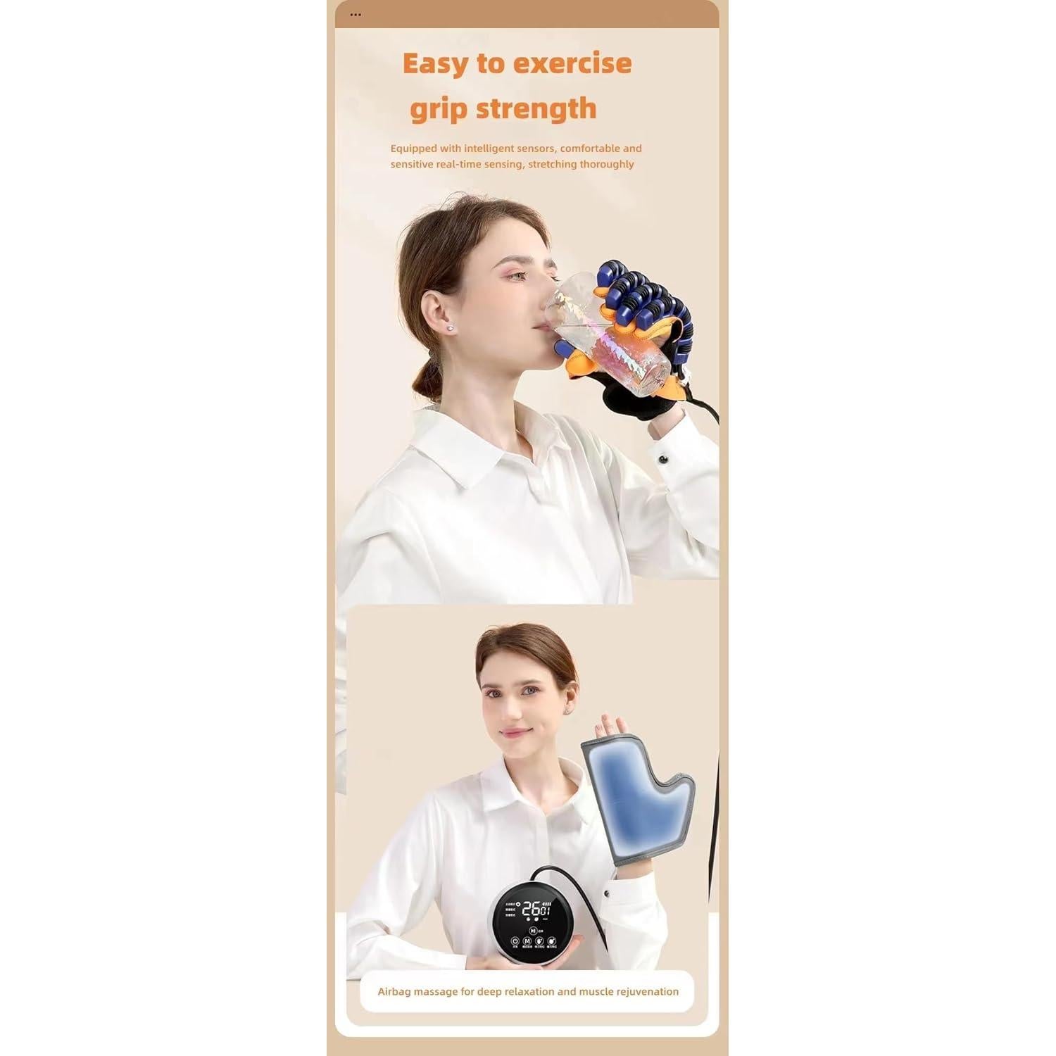 Guantes Robóticos Sayorg YY-98 Rehabilitación Amarillo