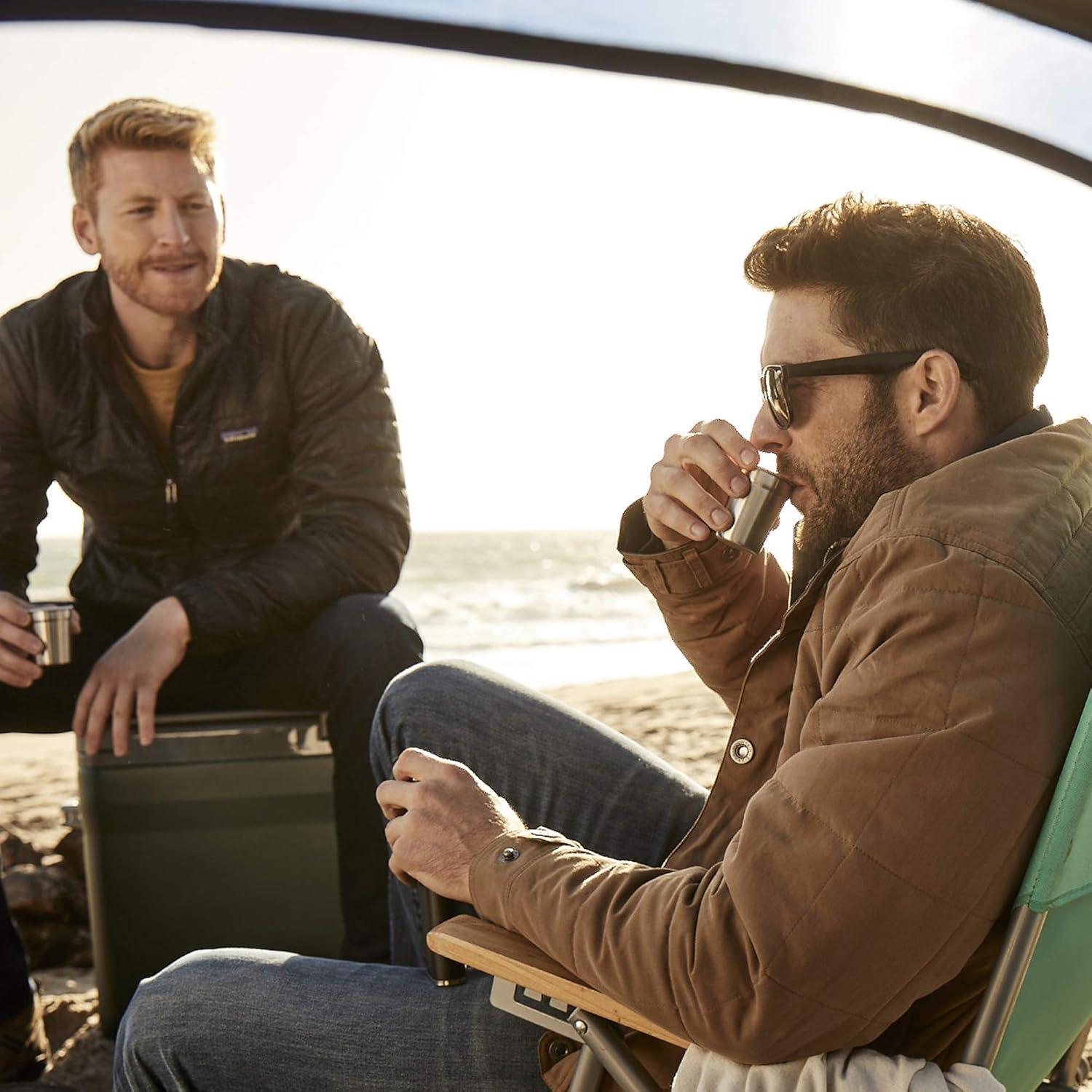 Conjunto de Vasos de Disparo Stanley Verde Martillado 4 Unidades