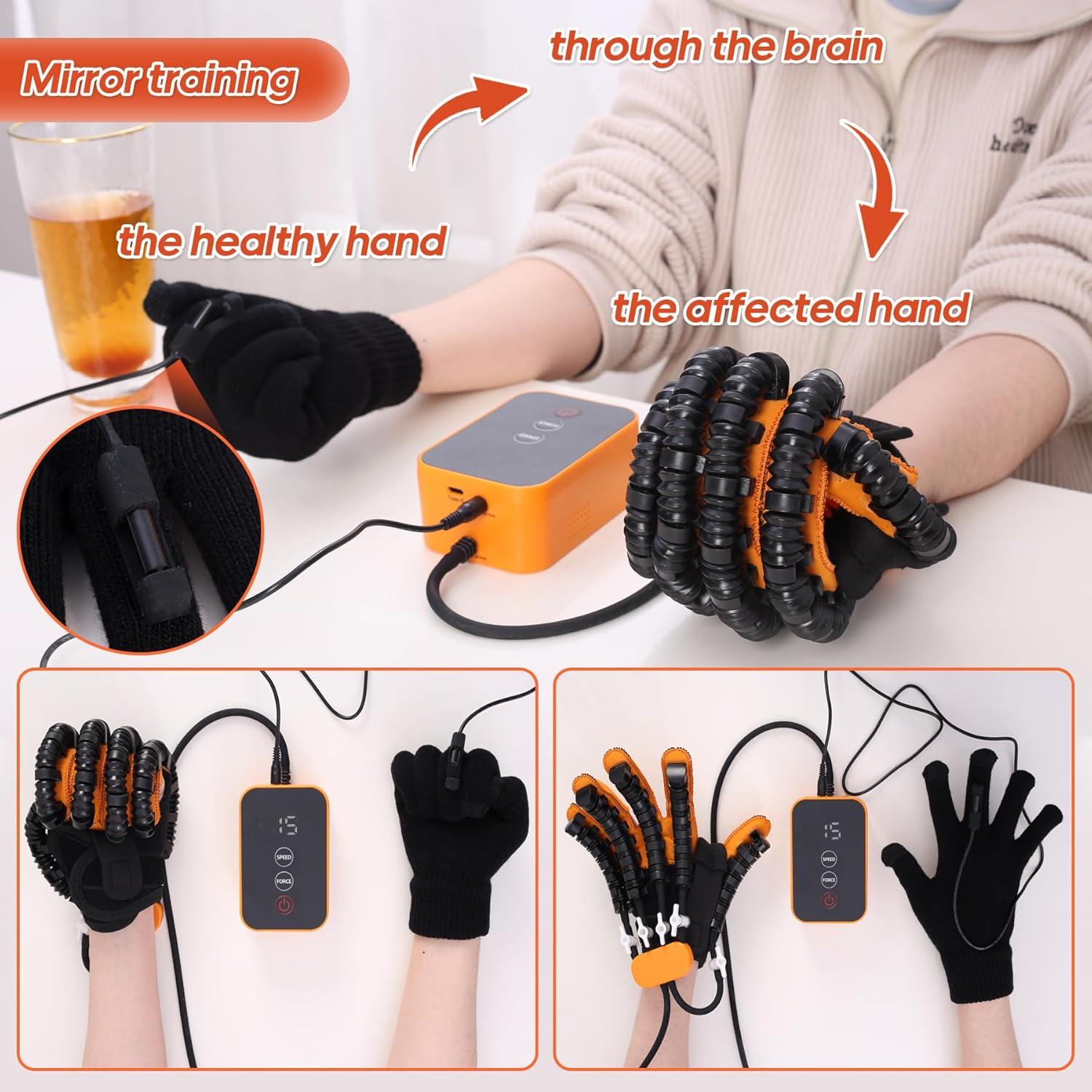Guantes de Rehabilitación POSEWE XX-Large Naranja USB