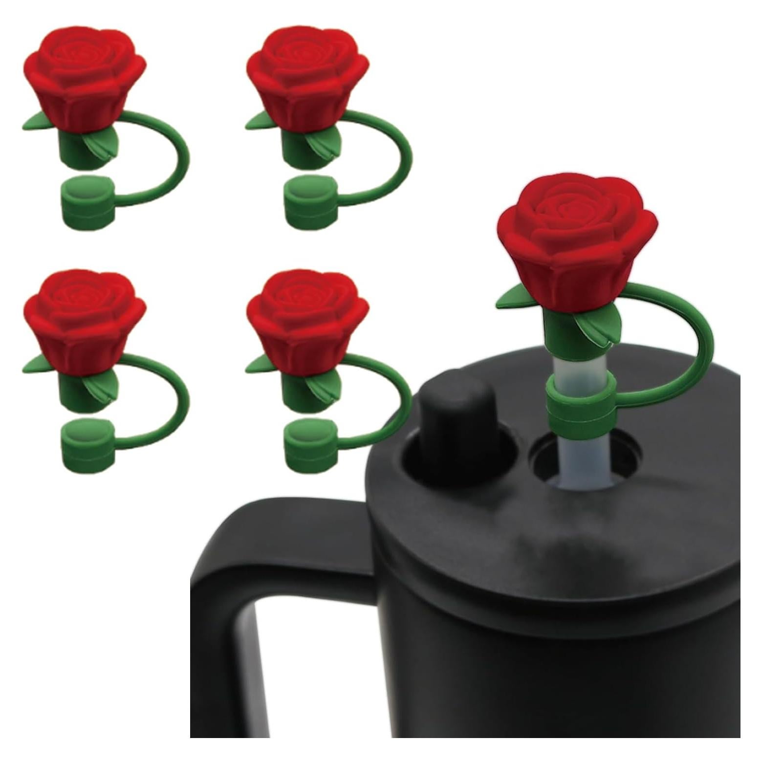 Tapa de Silicona JUNCHAO para Pajitas de 10 mm - Rosa