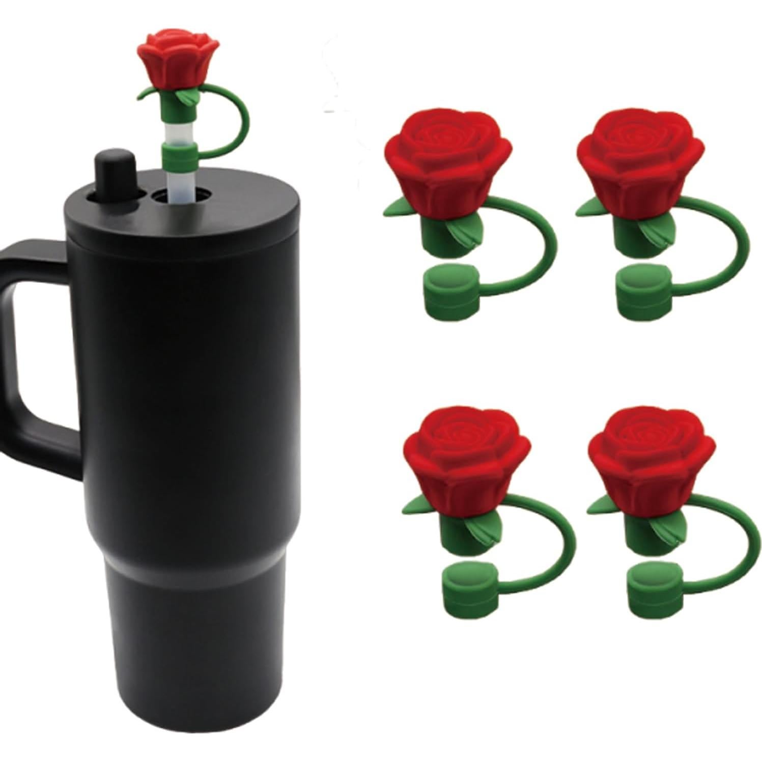 Tapa de Silicona JUNCHAO para Pajitas de 10 mm - Rosa