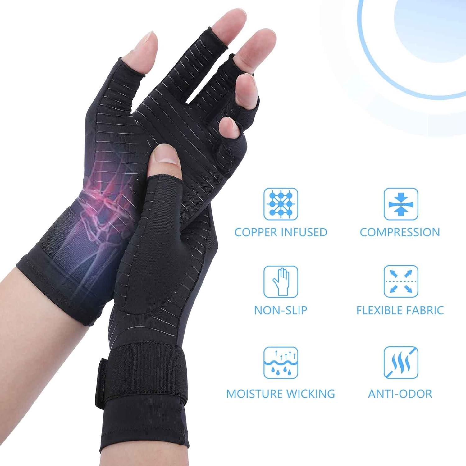 Guantes de Compresión Tikaton con Cobre para Dolor de Mano