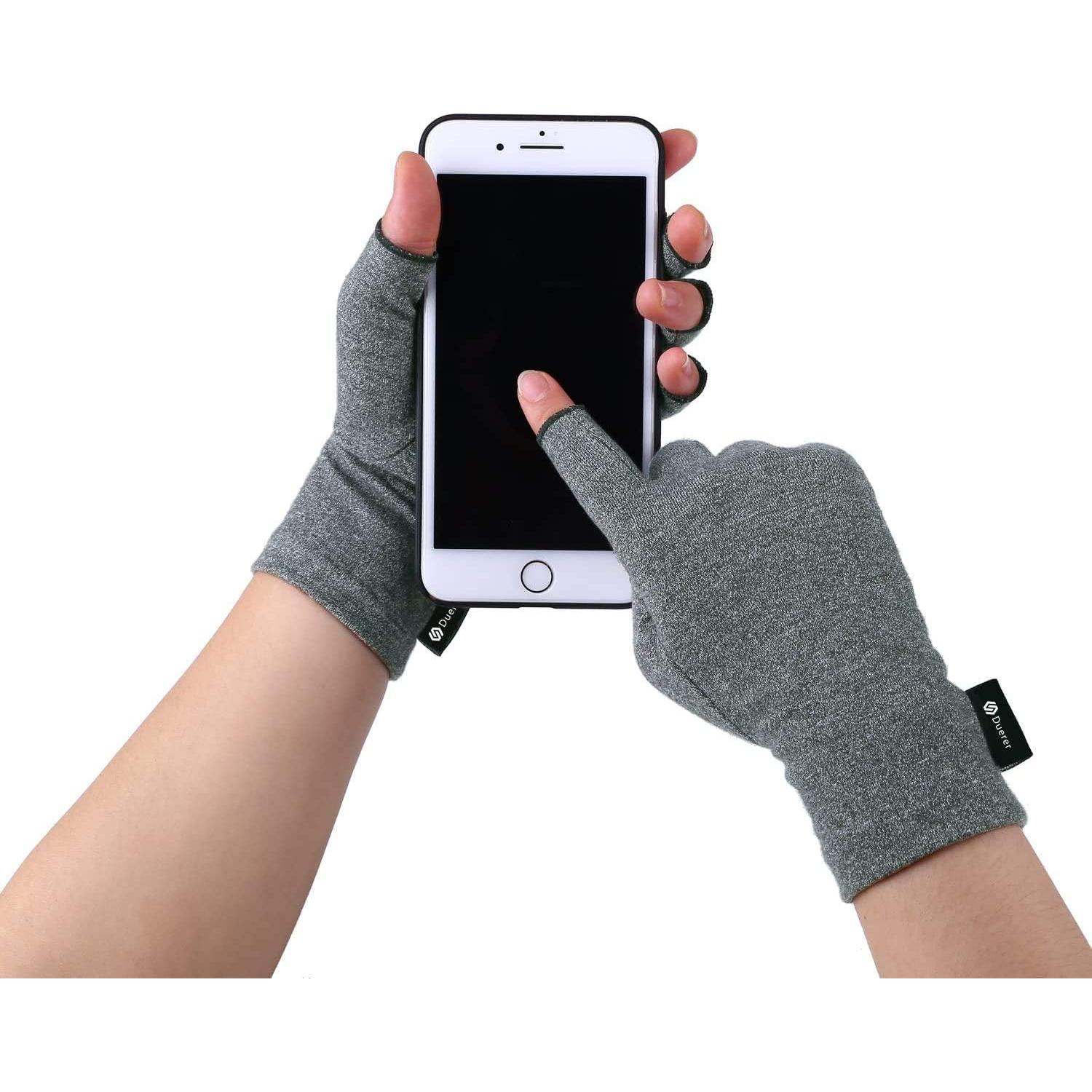 Guantes de Artritis Duerer Unisex Compresión Sin Dedos