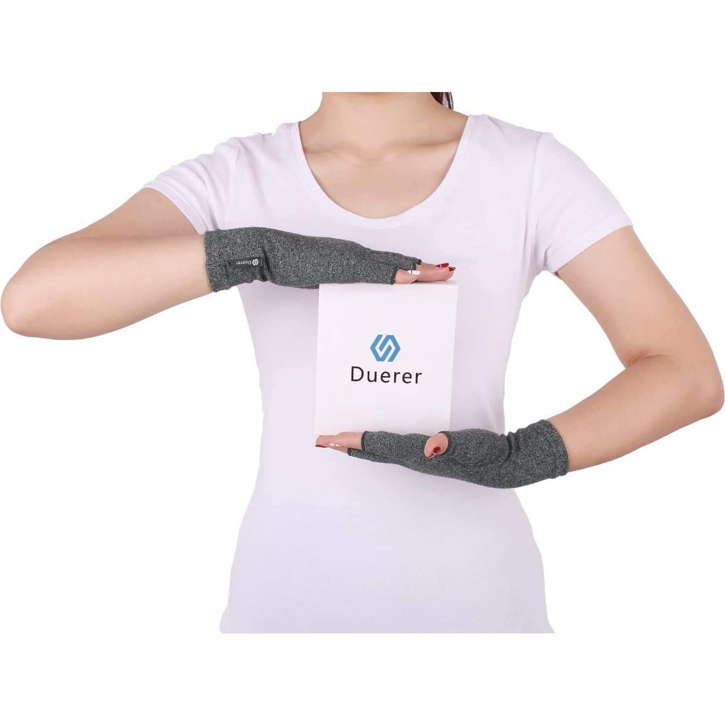 Guantes de Artritis Duerer Unisex Compresión Sin Dedos