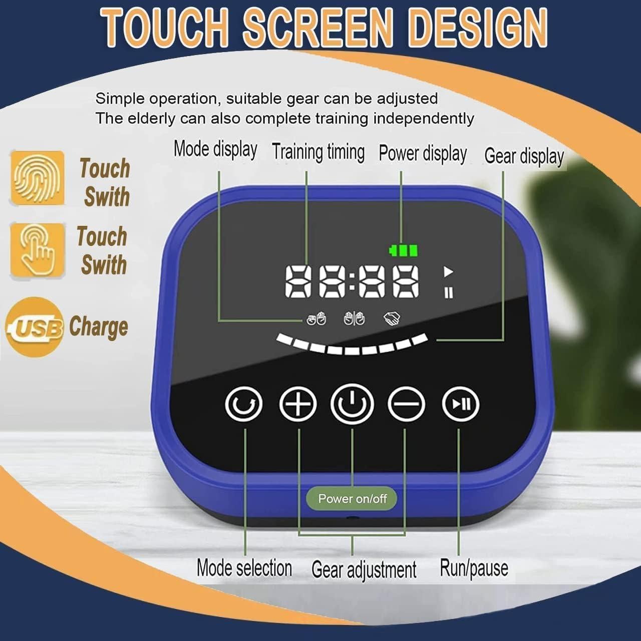 Guantes Robot de Rehabilitación para Mano Derecha S Azul