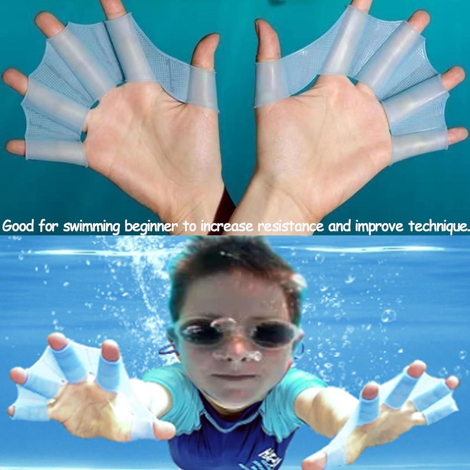 Guantes de Natación Elfzone con Dedos Palmeados para Fitness