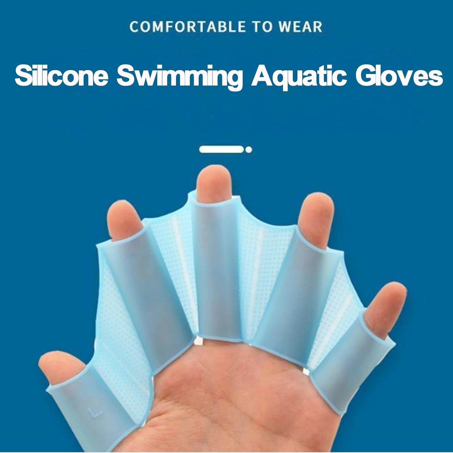 Guantes de Natación Elfzone con Dedos Palmeados para Fitness