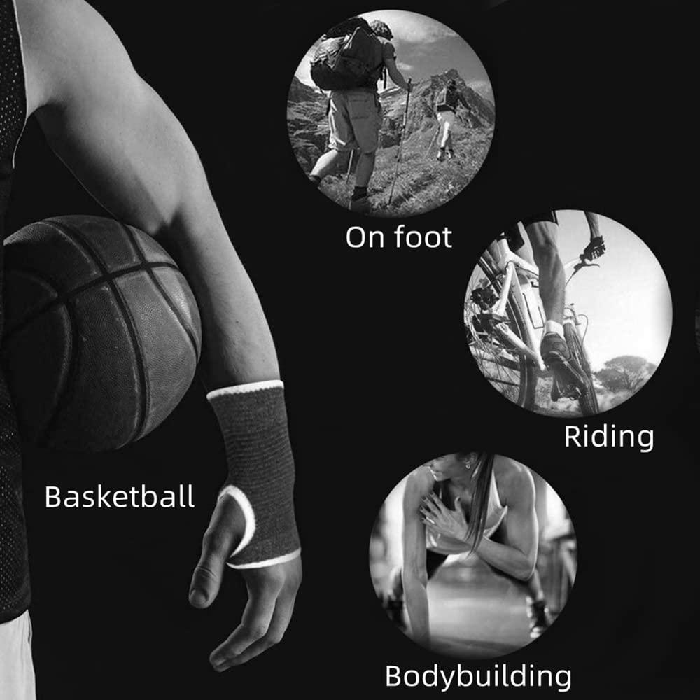 Mangas de Soporte para Muñeca JUSDIQIR - Compresión Negra