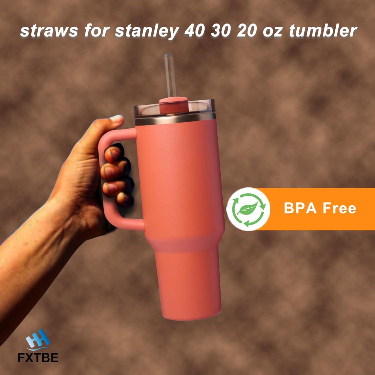 Paquete de 6 Popotes Reutilizables FXTBE para Taza Stanley 40 OZ