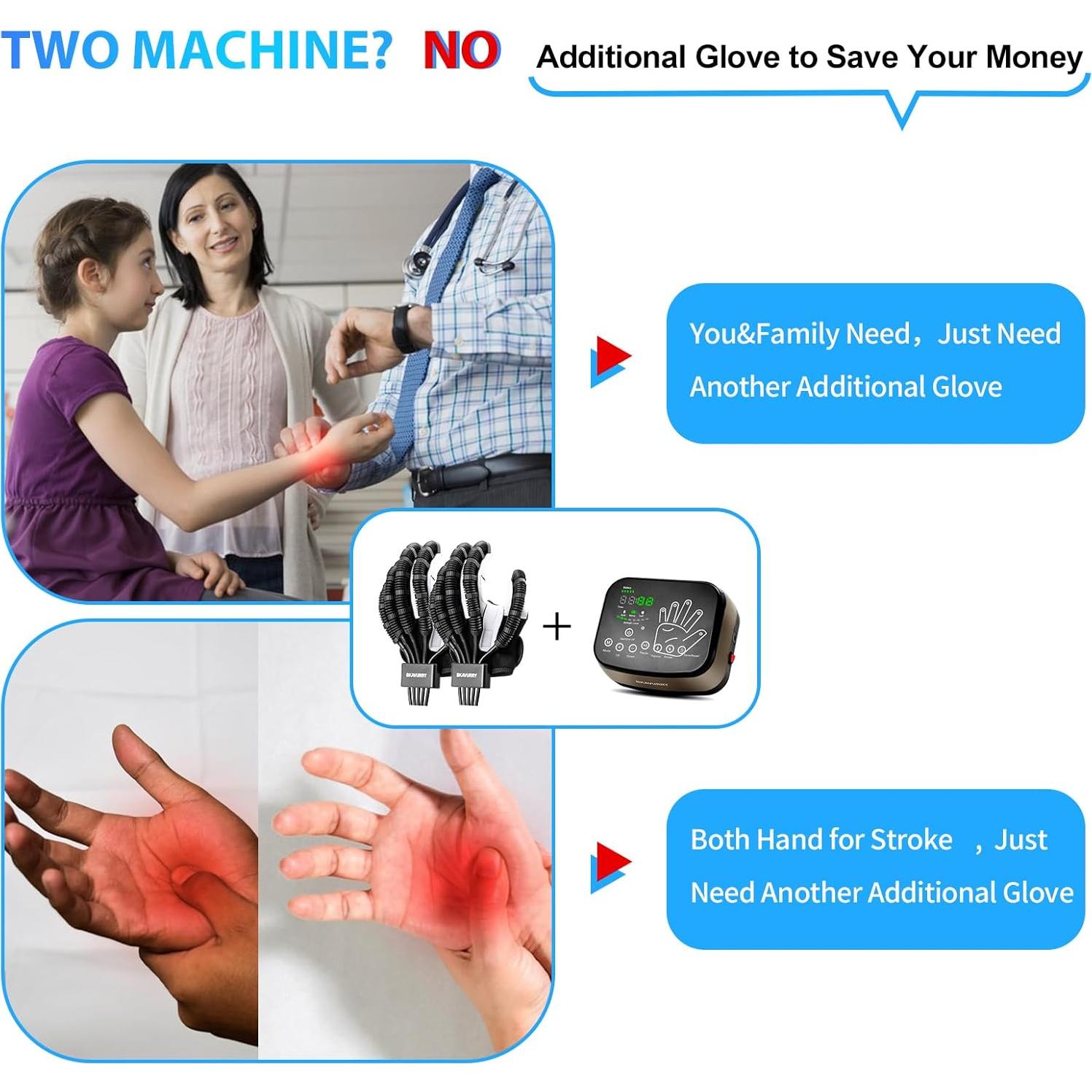 Guante Robótico KWYBOW para Rehabilitación Mano Izquierda L