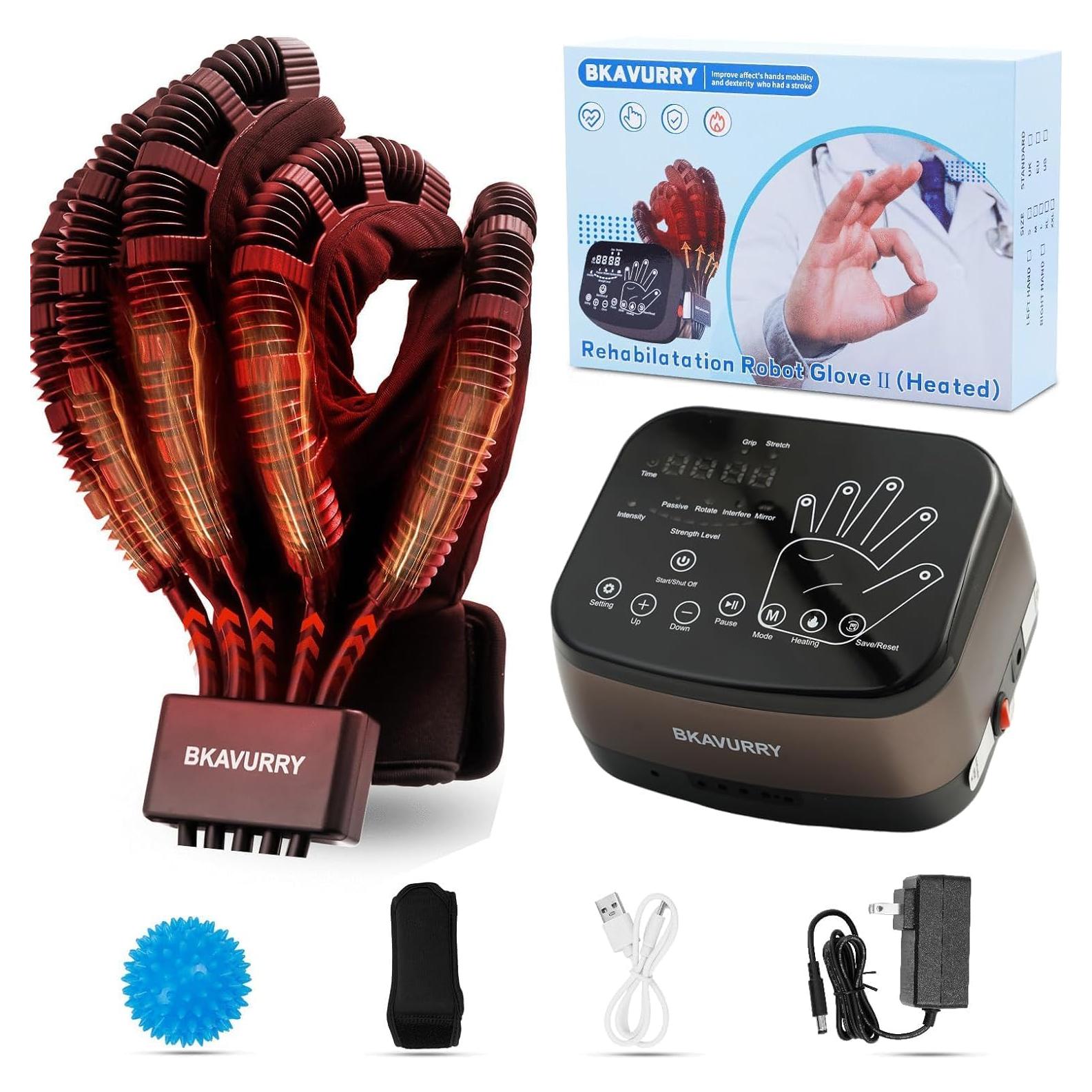 Guantes de Rehabilitación Robótica KWYBOW Calentados Ajustables