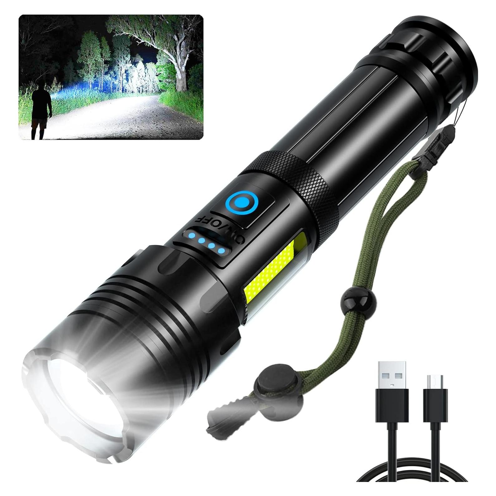 Linterna LED Recargable SKNSL 99000 Lúmenes IPX6 7 Modos