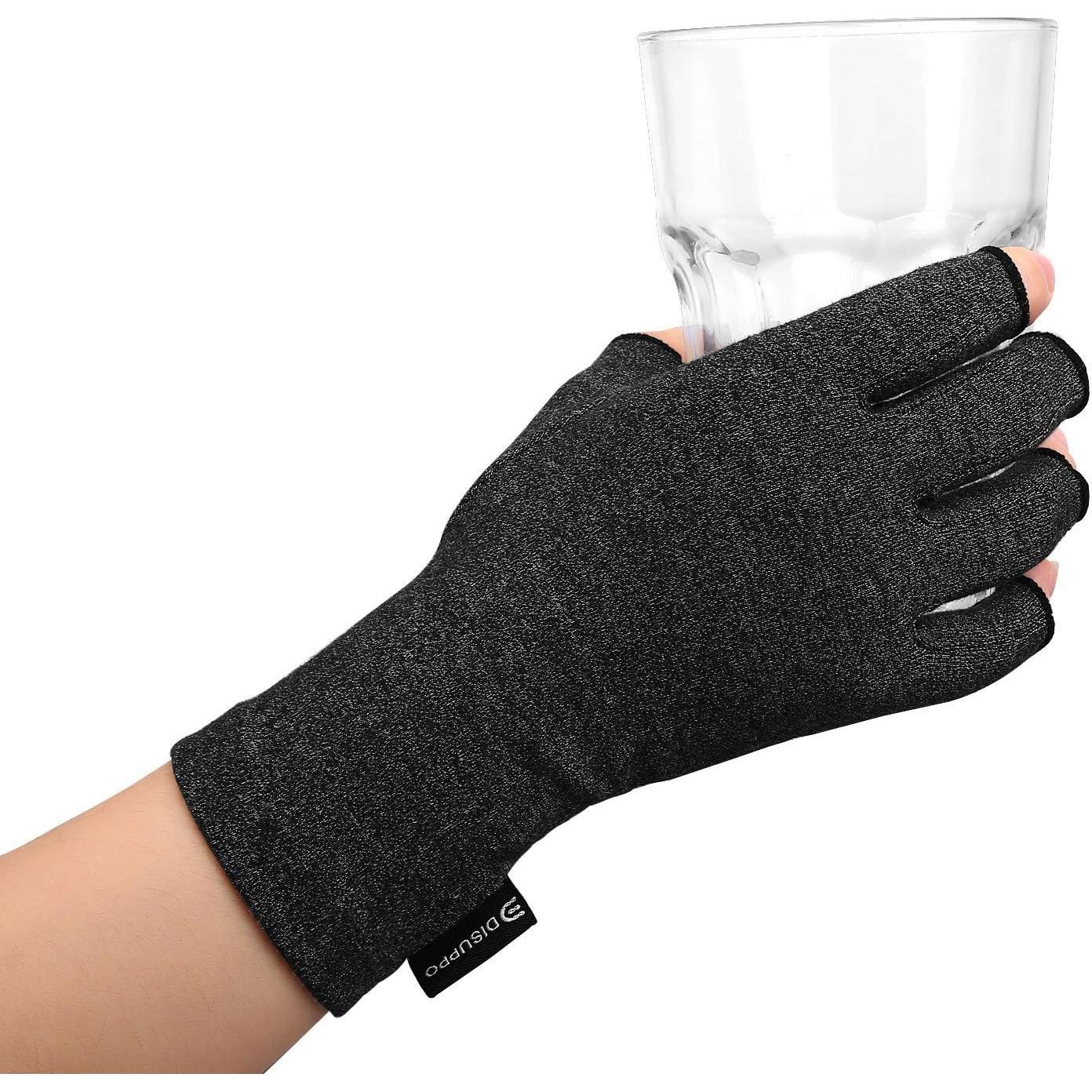 Guantes DISUPPO para Artritis Reumatoide - Soporte Negro M