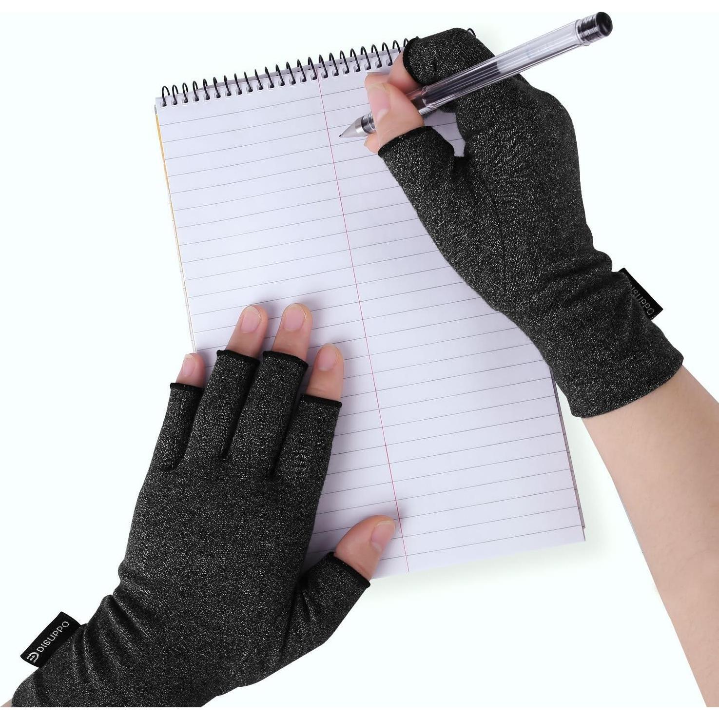 Guantes DISUPPO para Artritis Reumatoide - Soporte Negro M