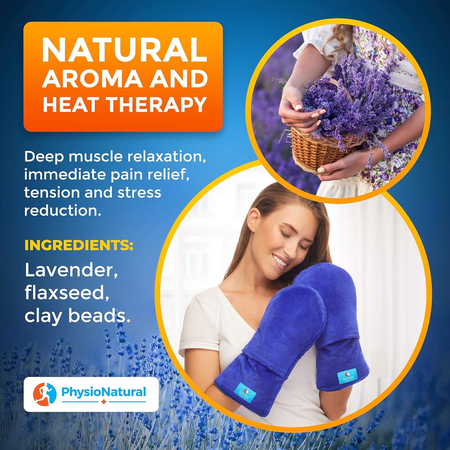 Manoplas Terapéuticas PhysioNatural con Aromaterapia de Lavanda