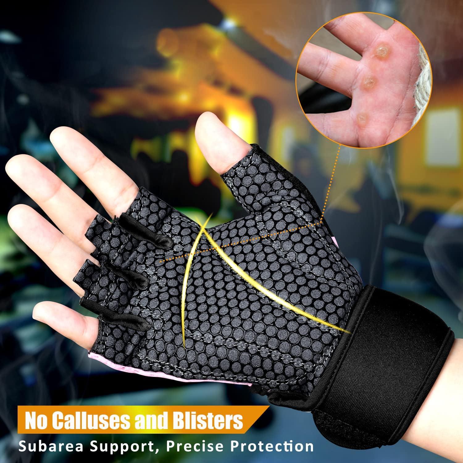 Guantes de Levantamiento Ihuan X-Small Negros Transpirables