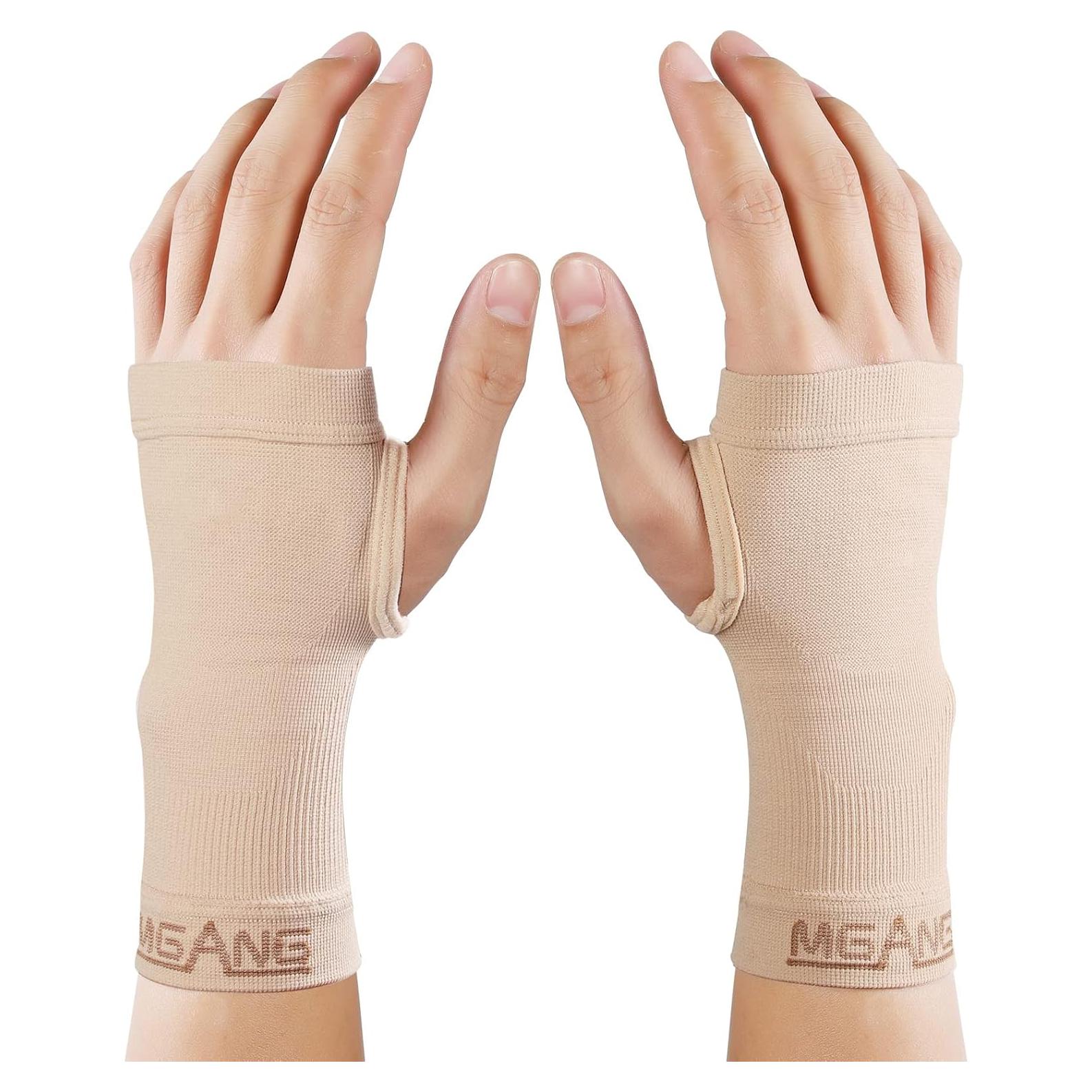 Mangas de Soporte para Muñeca MGANG Beige XL 20-30 mmHg