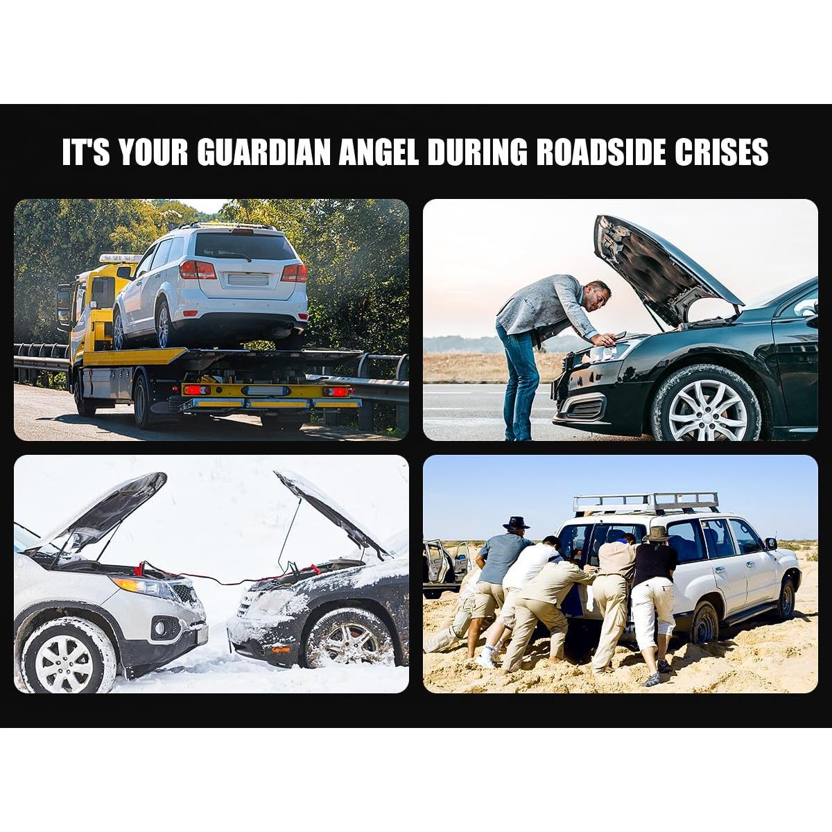 Arrancador de Salto 5000A Povasee A40 12V con Pantalla LED