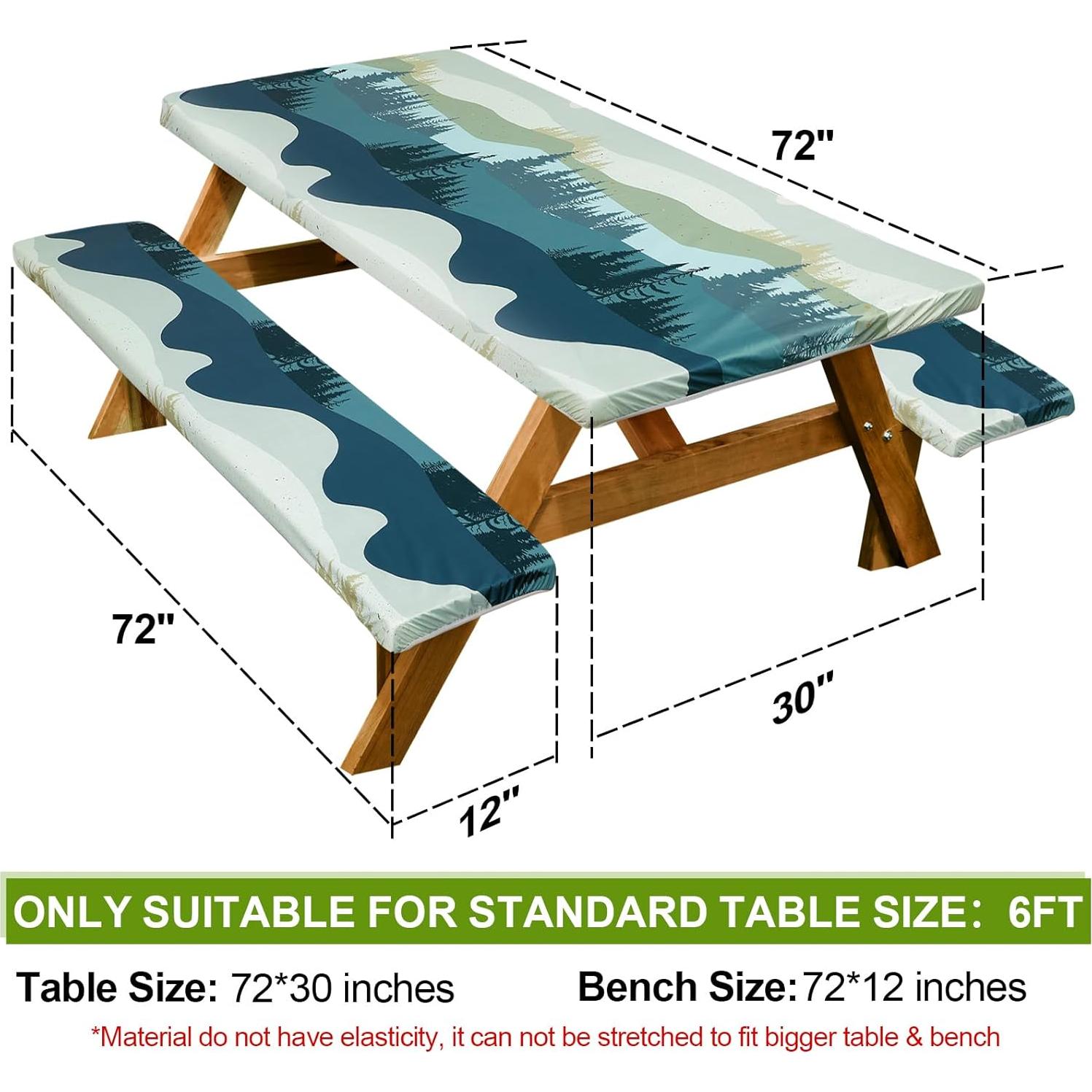 Cubierta de Mesa Picnic Play Tailor 182,88 cm Impermeable