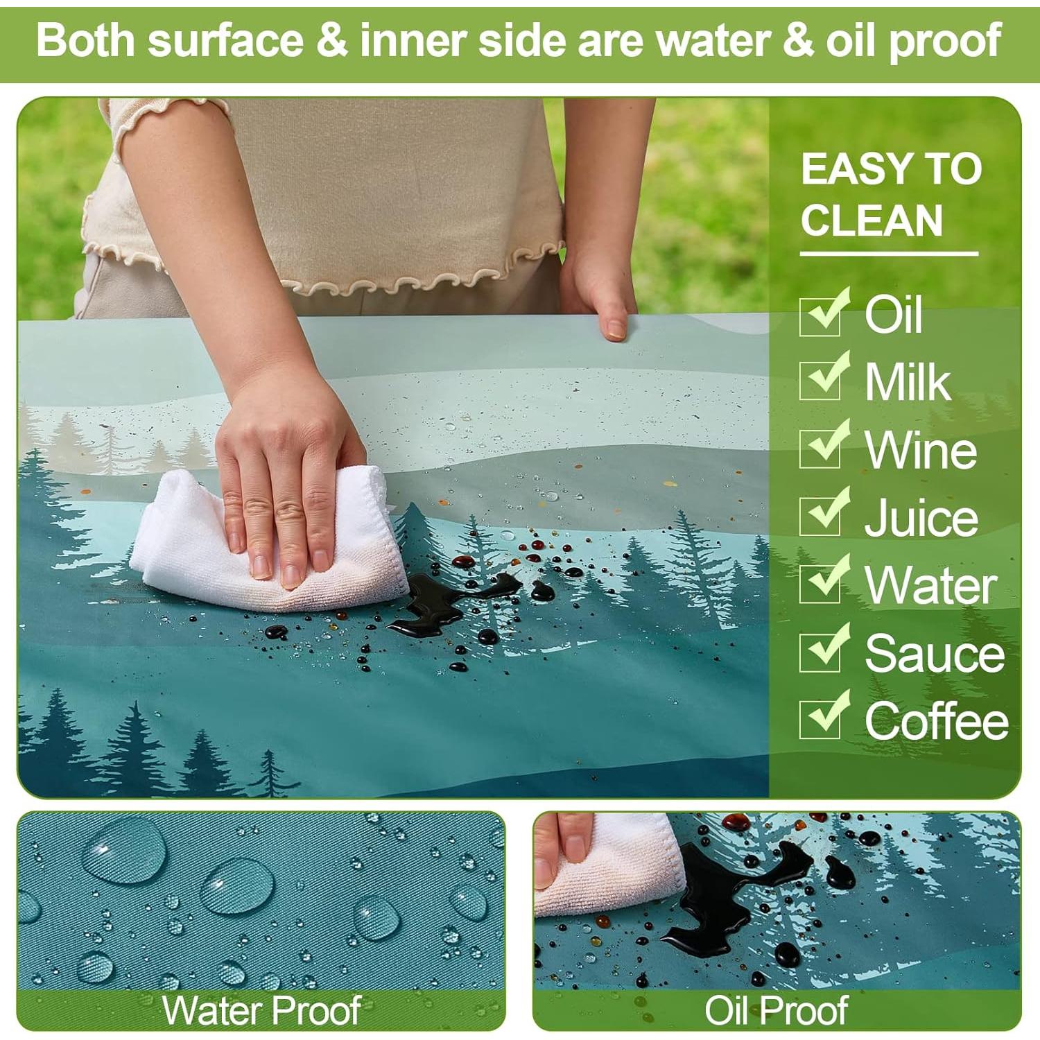 Cubierta de Mesa Picnic Play Tailor 182,88 cm Impermeable