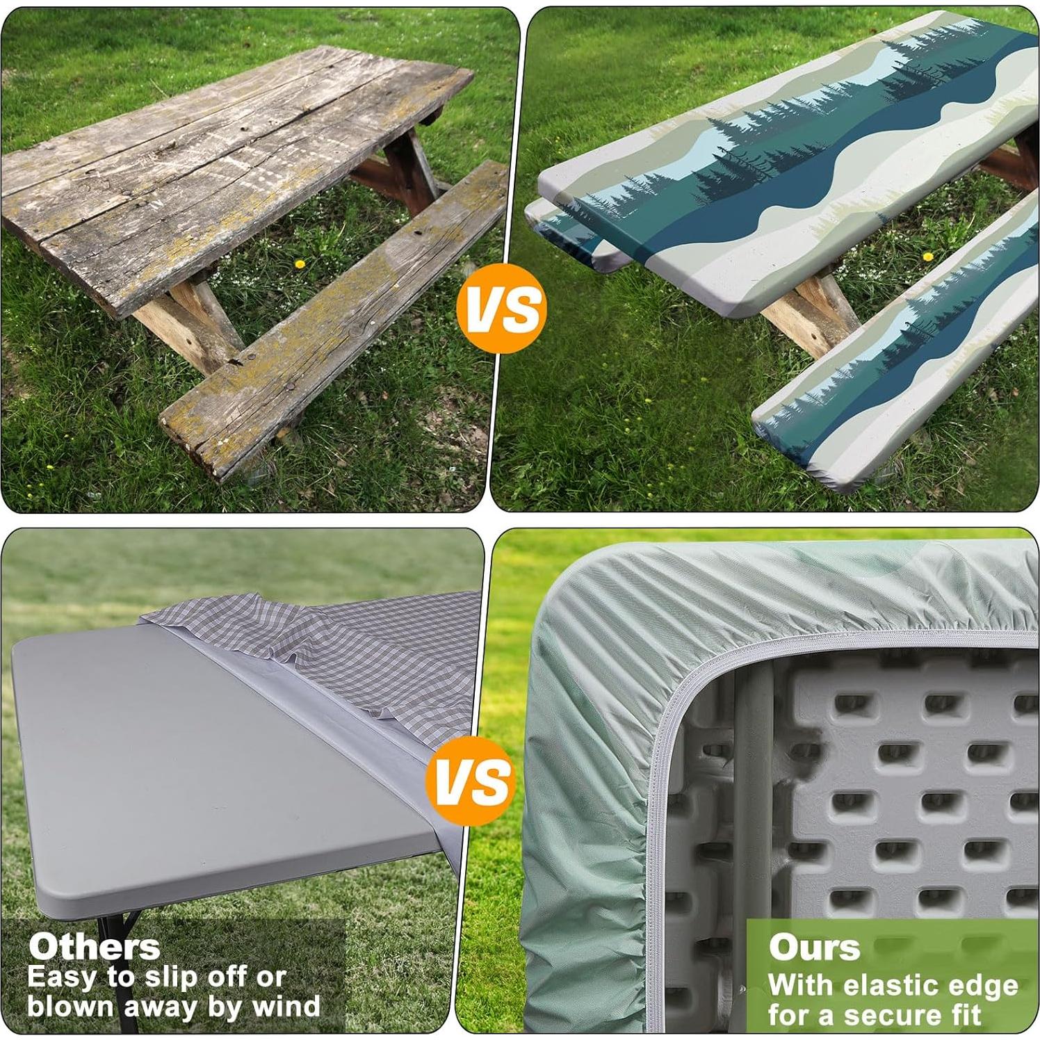 Cubierta de Mesa Picnic Play Tailor 182,88 cm Impermeable