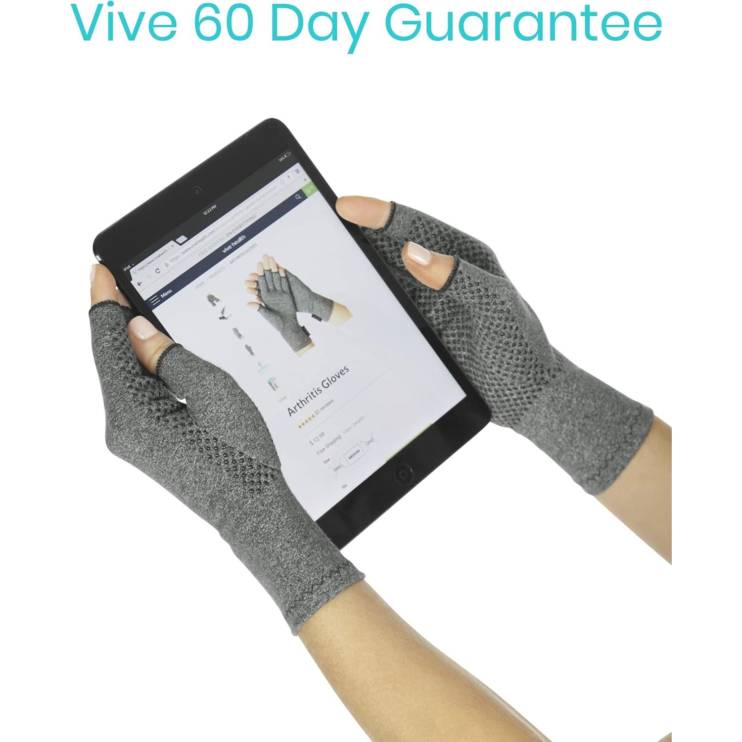 Guantes Vive para Artritis - Compresión Abiertos Medianos