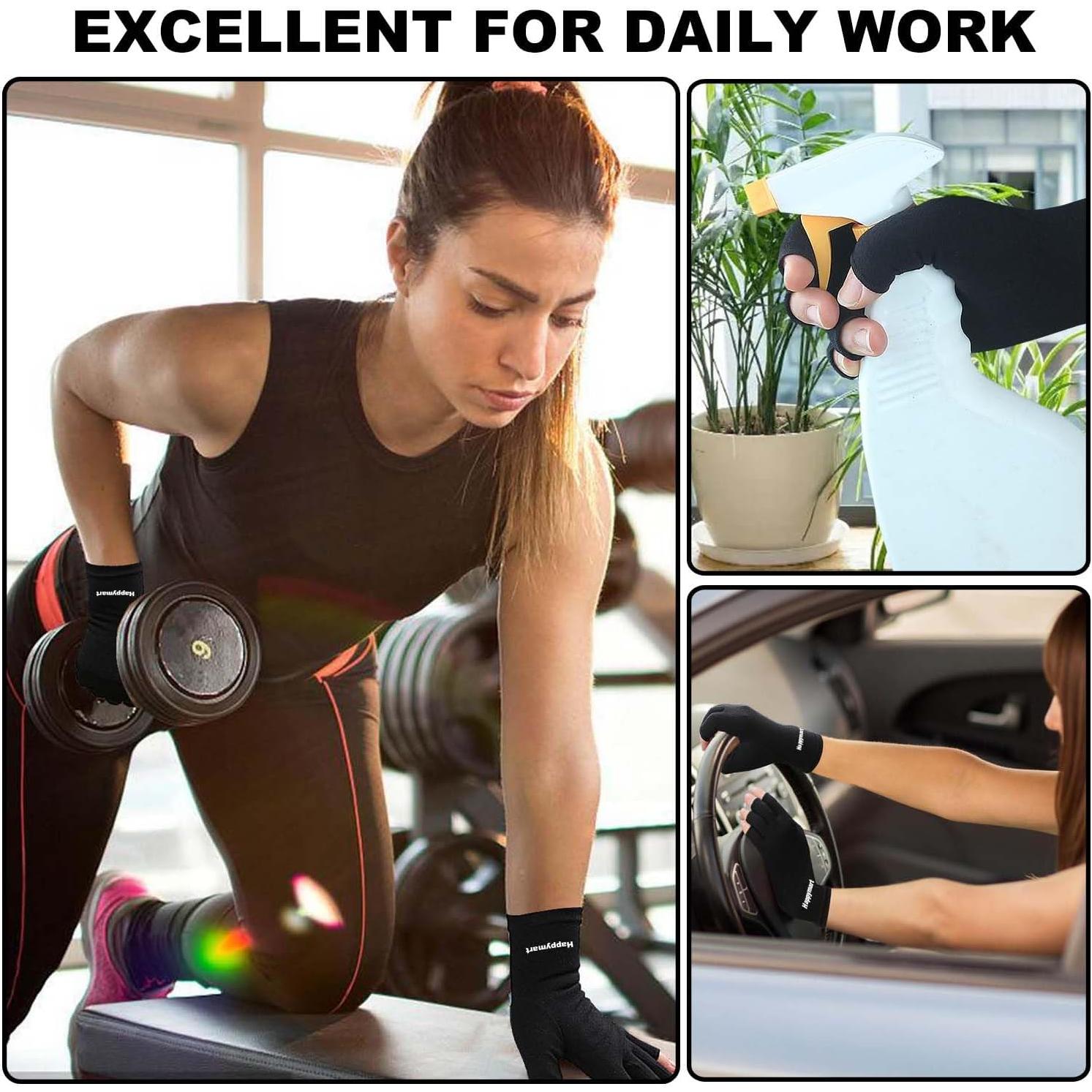 Guantes de Compresión Happymart para Artritis Medianos