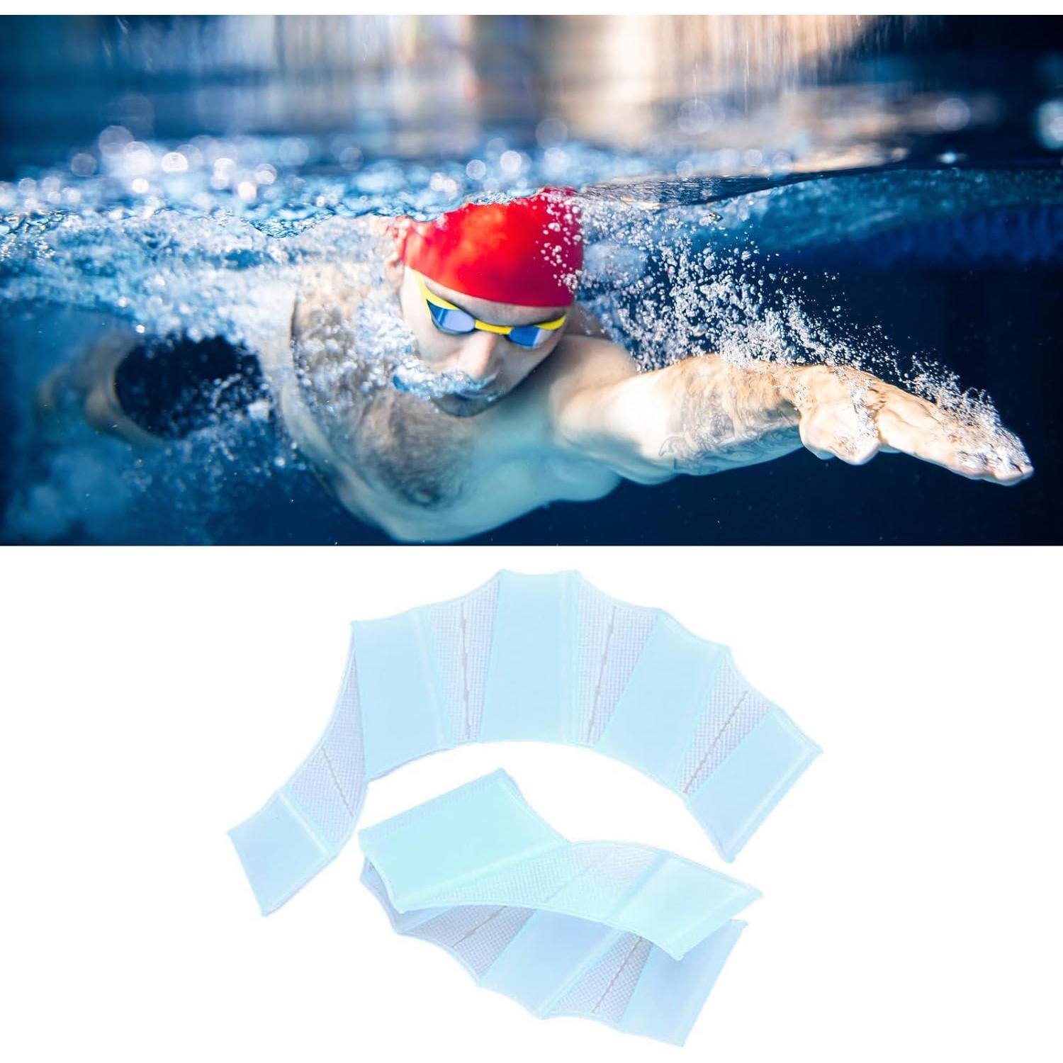 Guantes de natación Bgieaug L silicona unisex entrenamiento