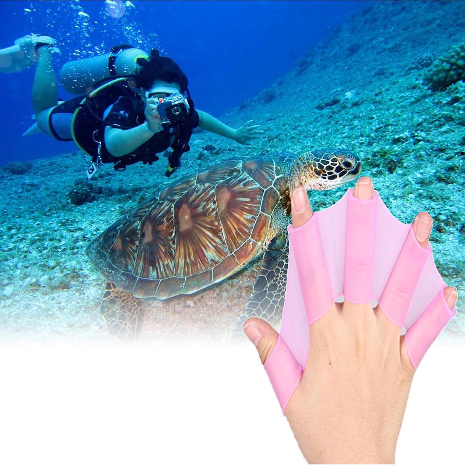 Guantes de natación Bgieaug L silicona unisex entrenamiento