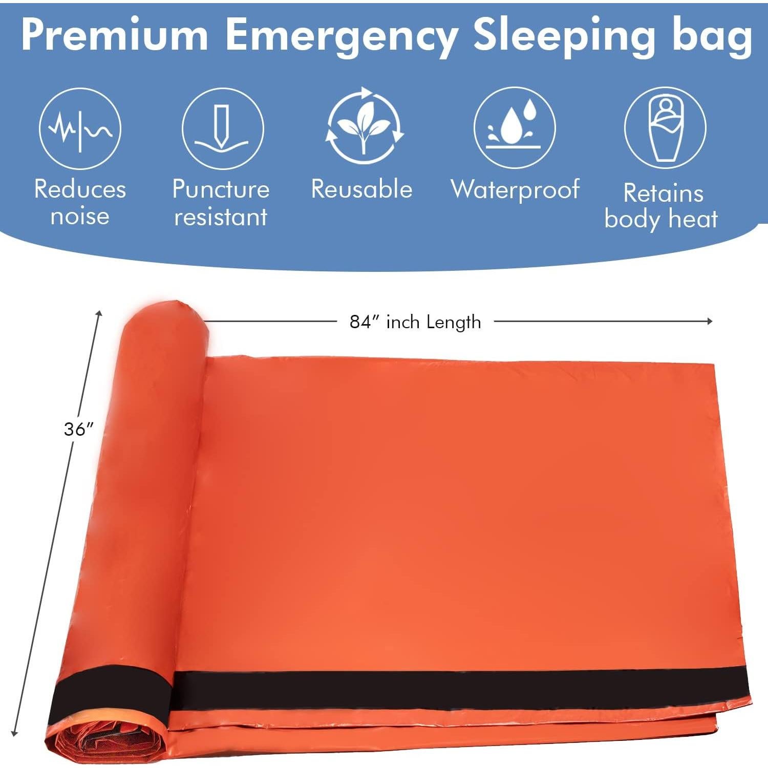 Saco de dormir de emergencia NovaMedic NM-3673-5F 213x91 cm