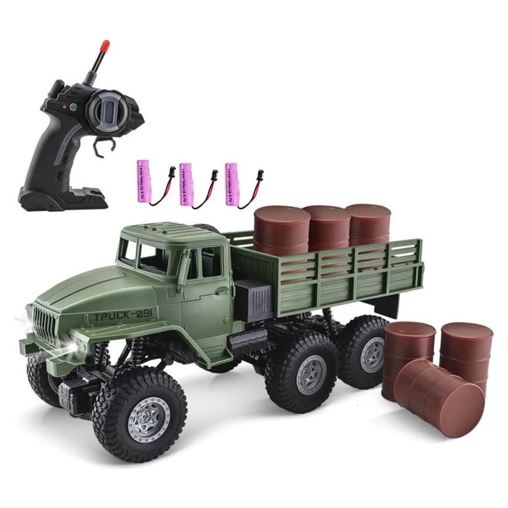 Camión Militar RC GoolRC 1:16 6WD Todo Terreno con LED