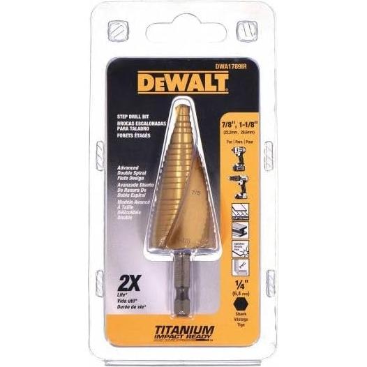 Juego de Brocas Escalonadas DEWALT DWA1789IR 2,87 cm