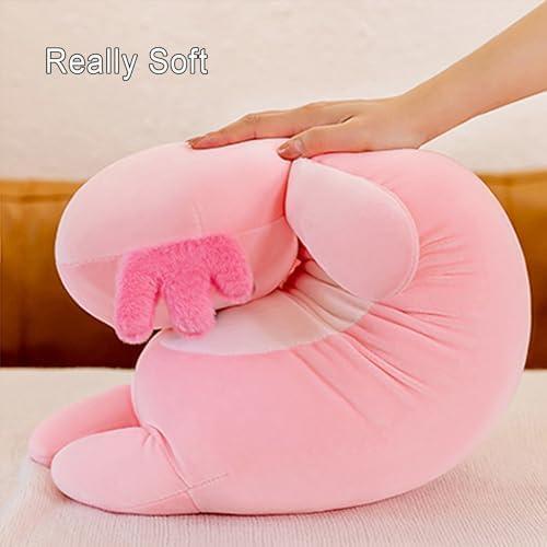 Almohada de felpa axolote rosa 80cm Kekeso para niños