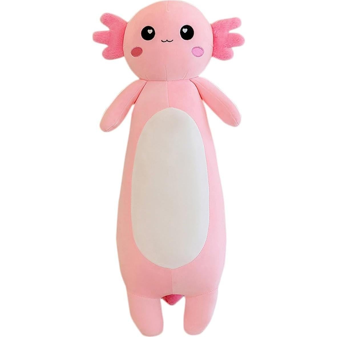 Almohada de felpa axolote rosa 80cm Kekeso para niños