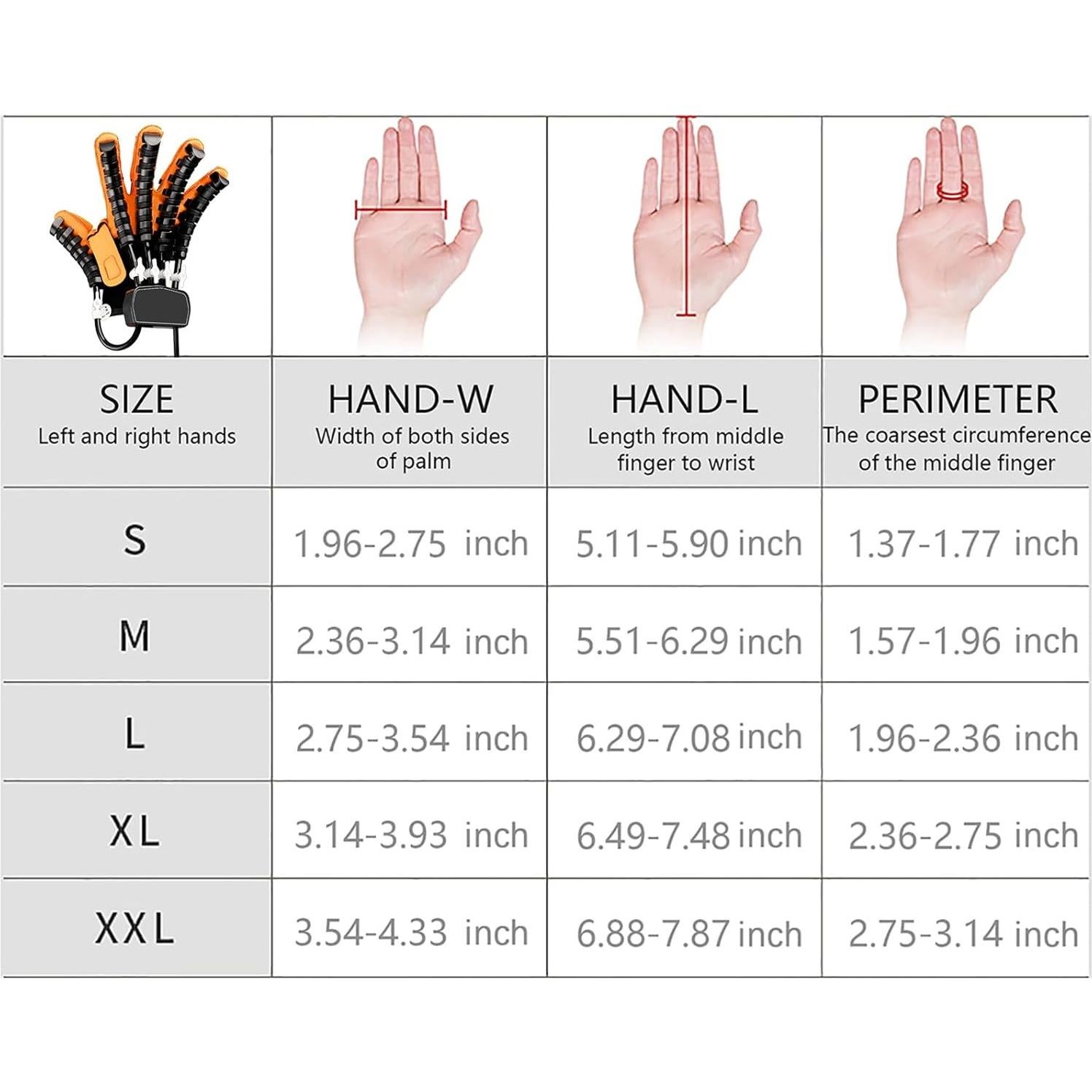 Guantes de Rehabilitación de Mano Robot FSDLJSP XL Ajustables