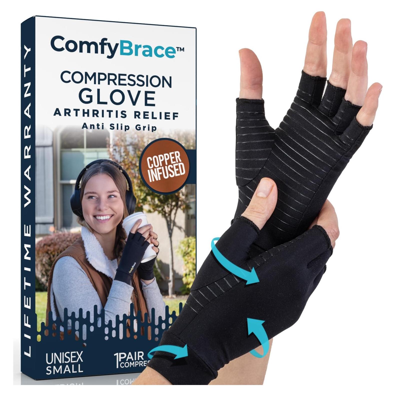 Guantes de compresión ComfyBrace para artritis y tendinitis