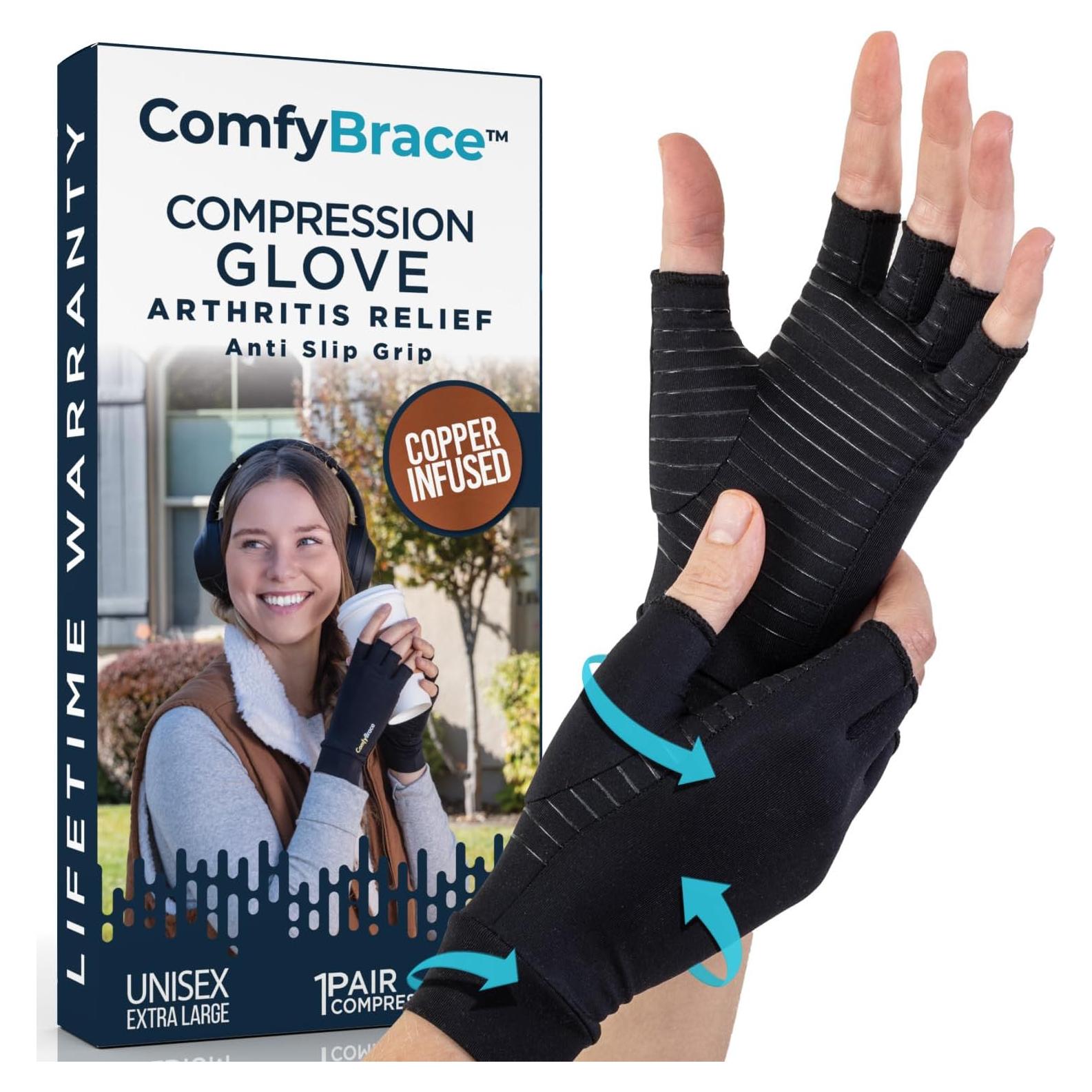 Guantes de compresión ComfyBrace para artritis y tendinitis