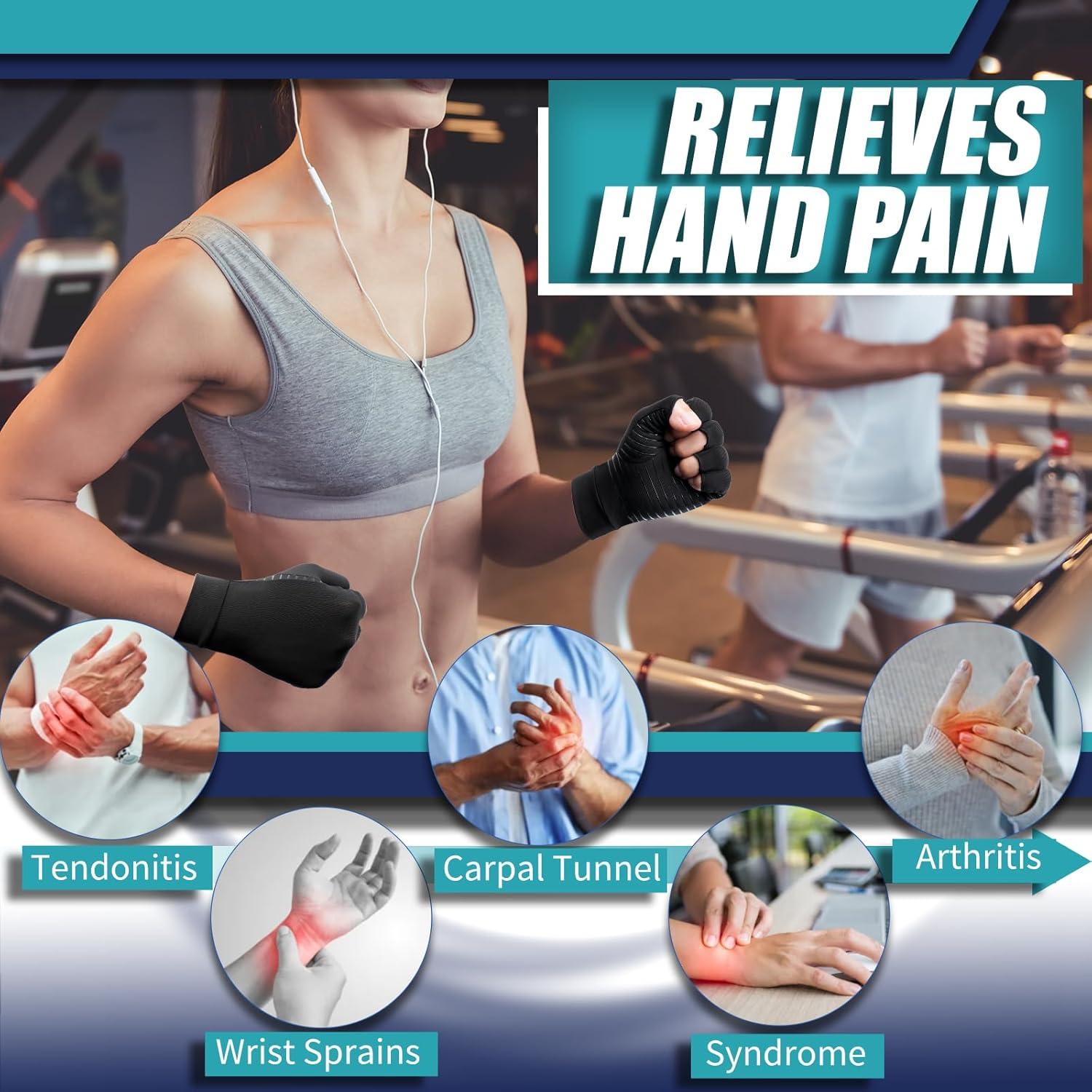 Guantes de Compresión de Cobre DRNAIETY para Artritis M