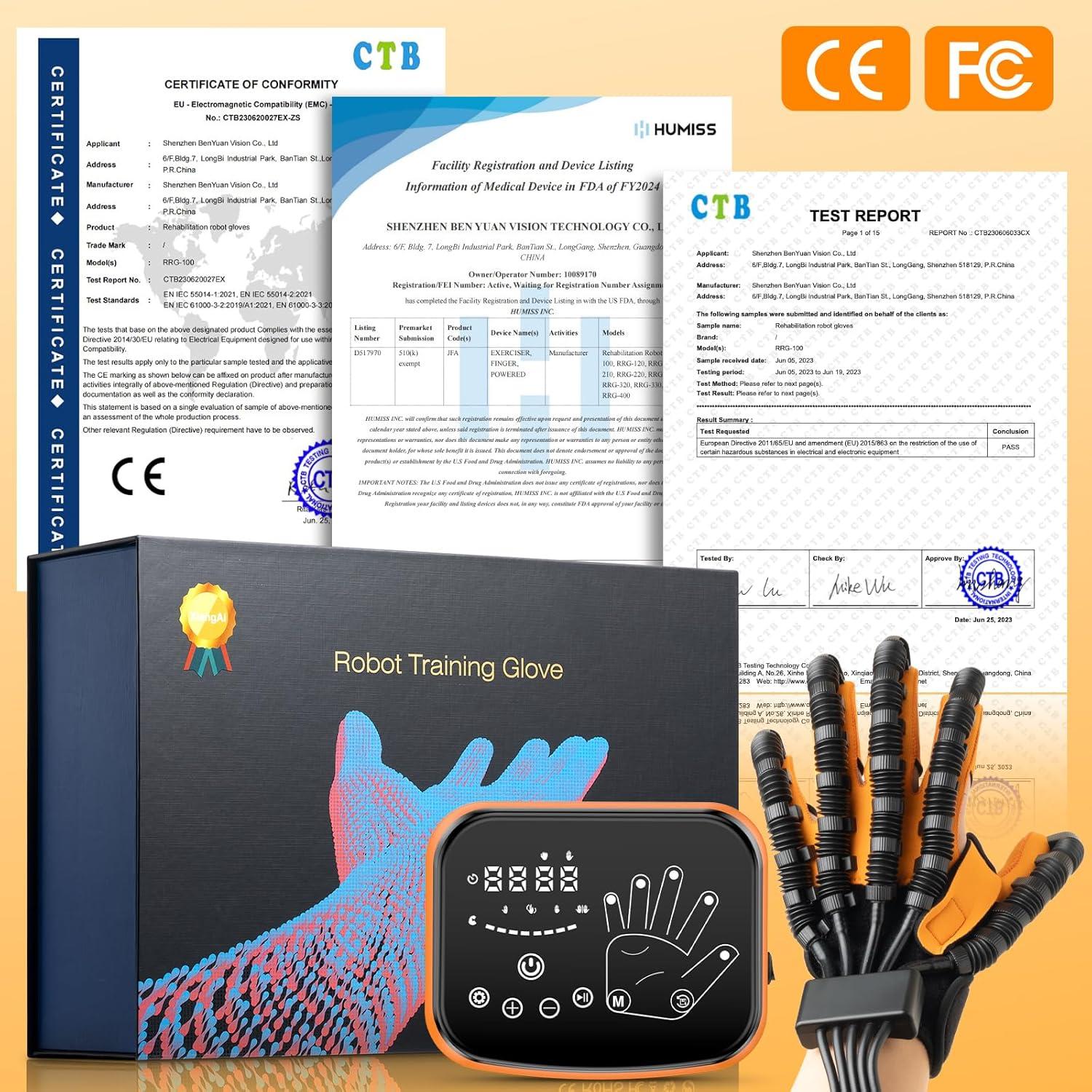 Guantes Robot de Rehabilitación Gellumnious Mano Derecha XL